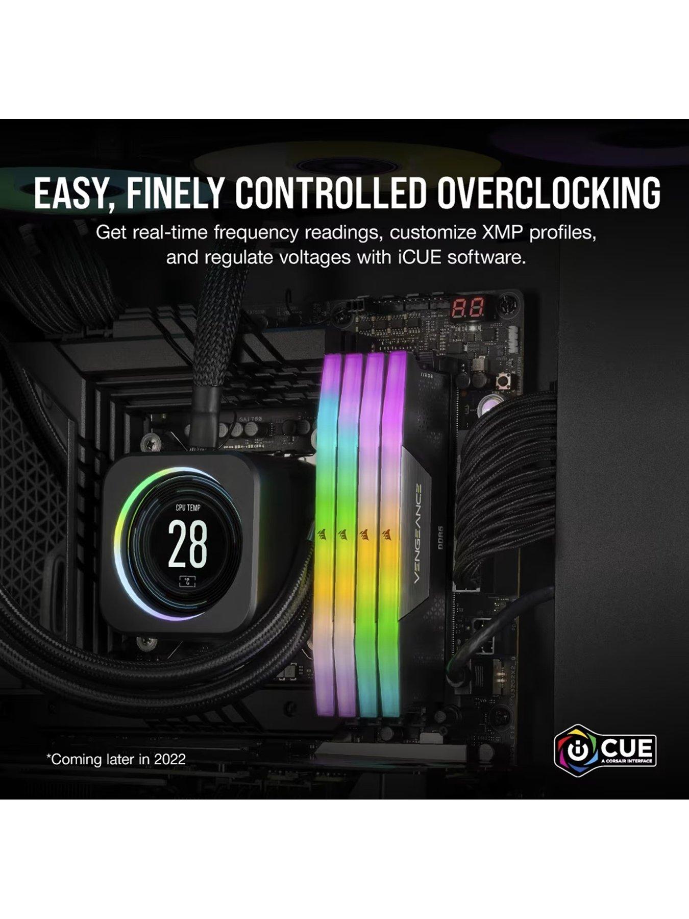 CORSAIR VENGEANCE RGB 32GB DDR5 DRAM 6000MHz Memory Kit D/K