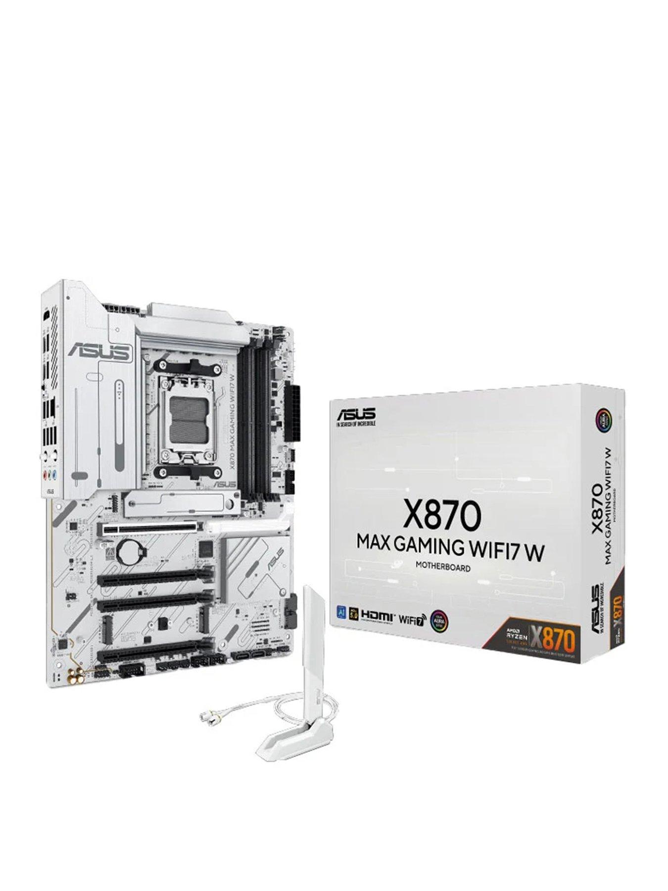 Asus AM5 X870 Max Gaming Wifi7 W Motherboard - White