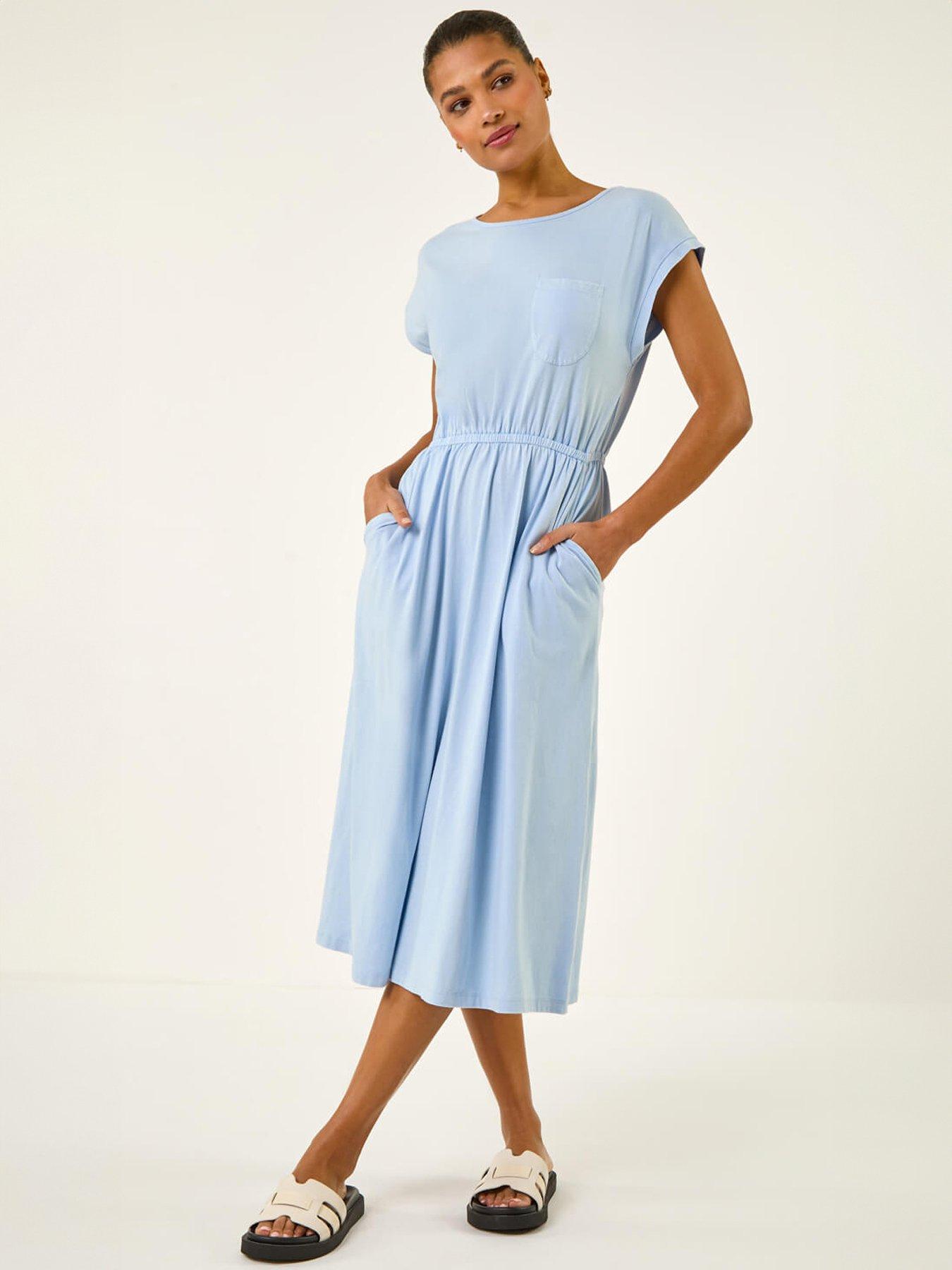 Roman T-Shirt Pocket Detail Midi Dress