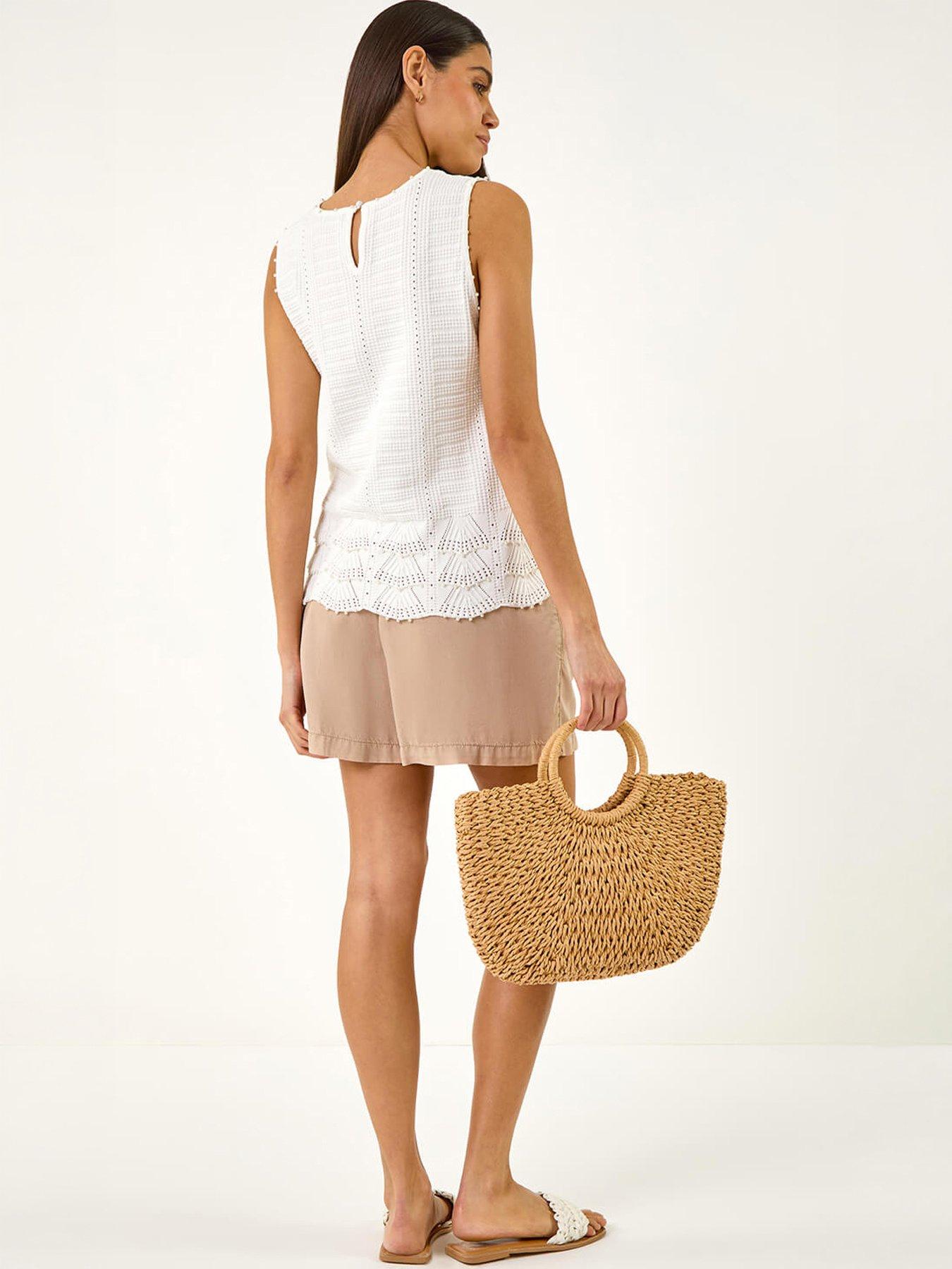 Image 2 of 5 of Roman Pearl Trim Knitted Vest