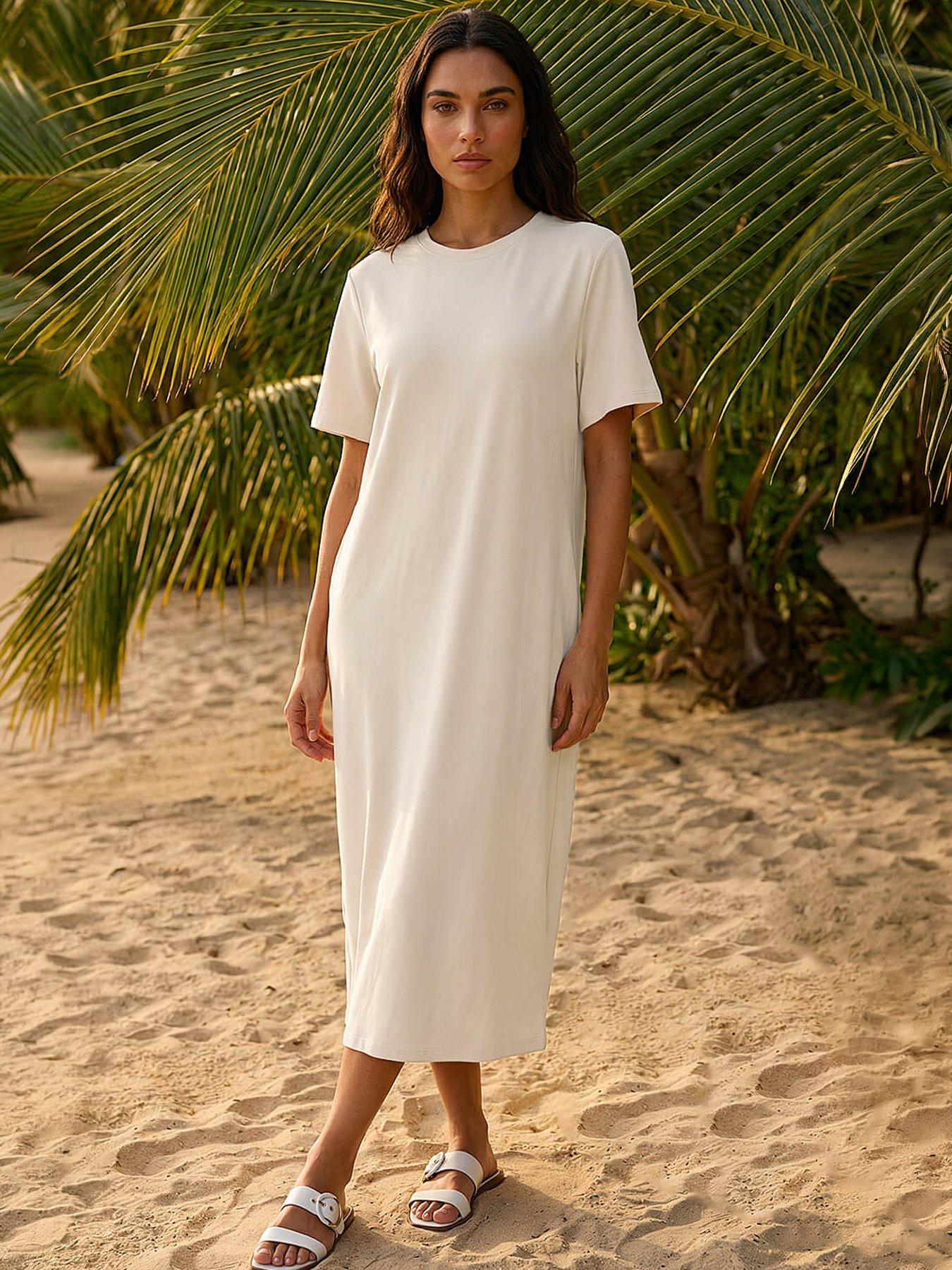 Roman Jersey Stretch Midi Dress
