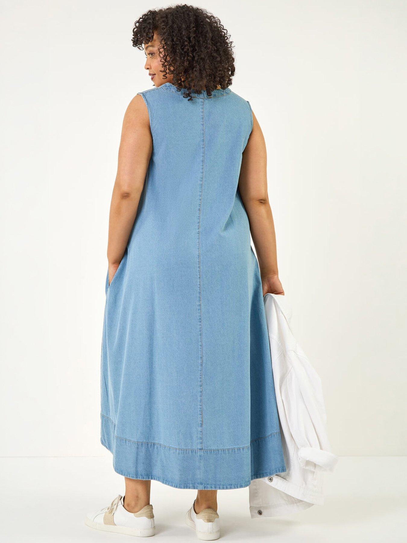 Image 2 of 5 of Roman Curve V-Neck Swing Dress