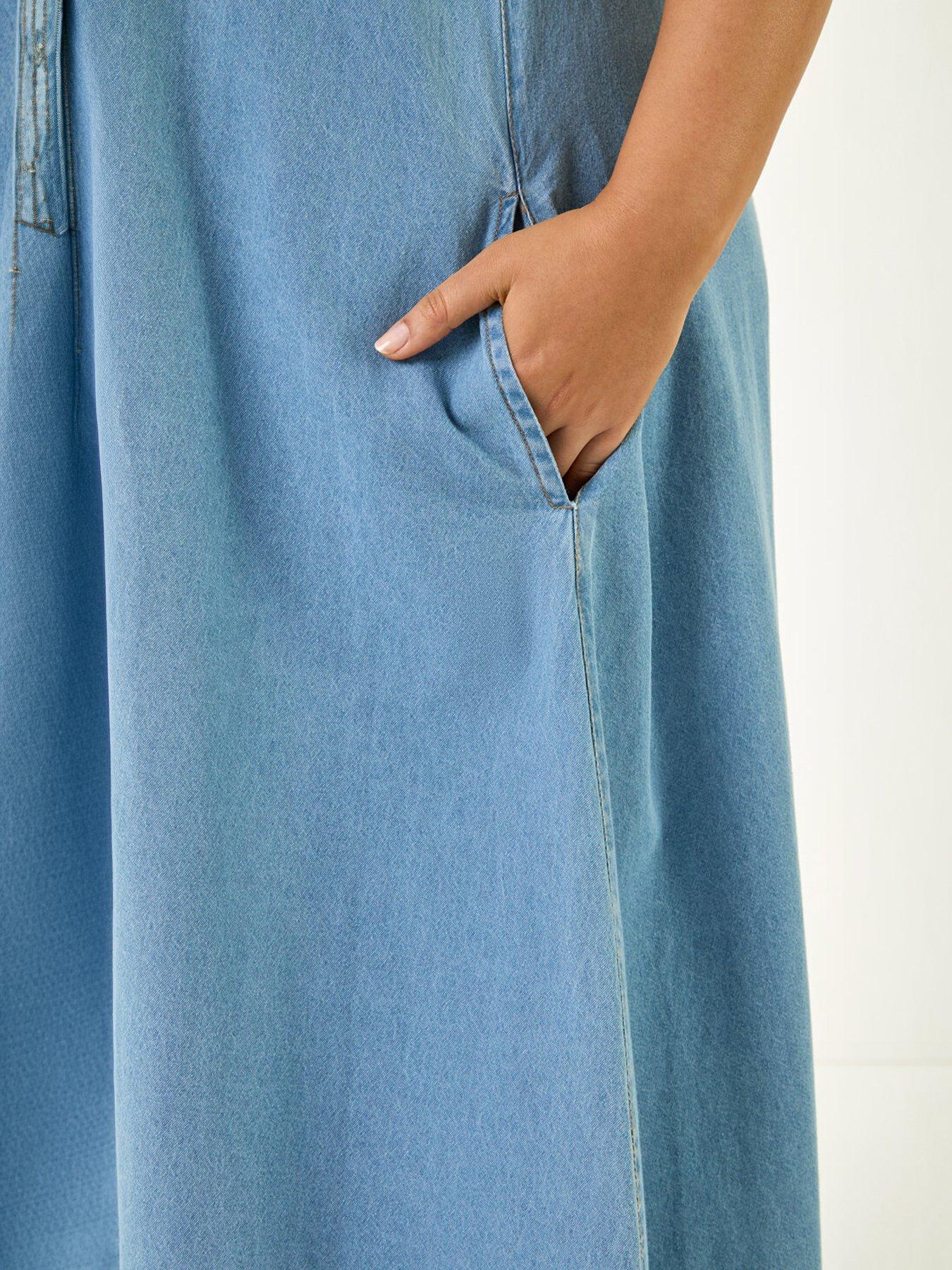Image 5 of 5 of Roman Curve V-Neck Swing Dress