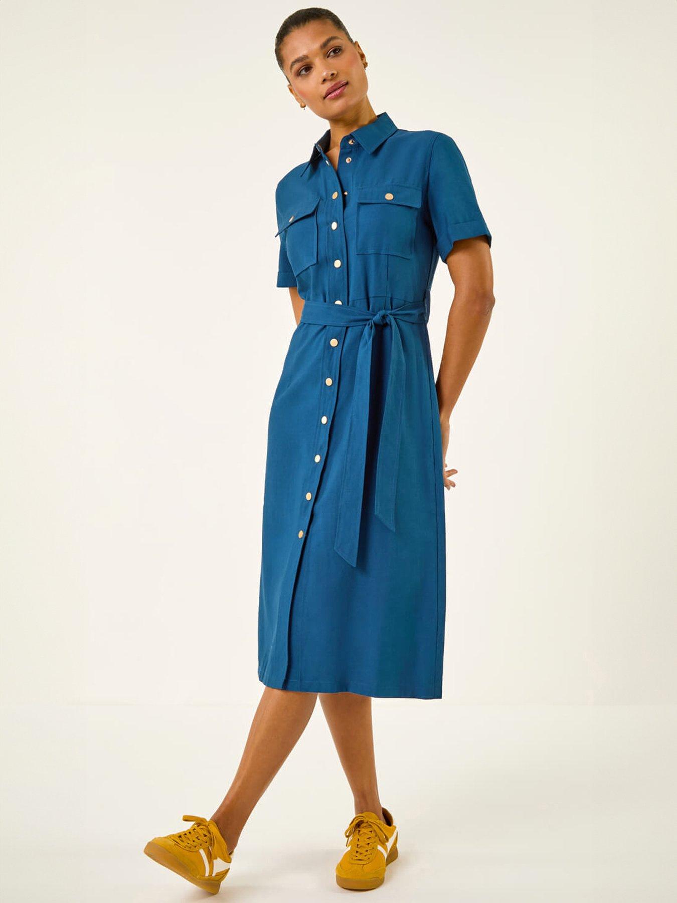 blue shirt dress uk The Perfect Shirt Dress