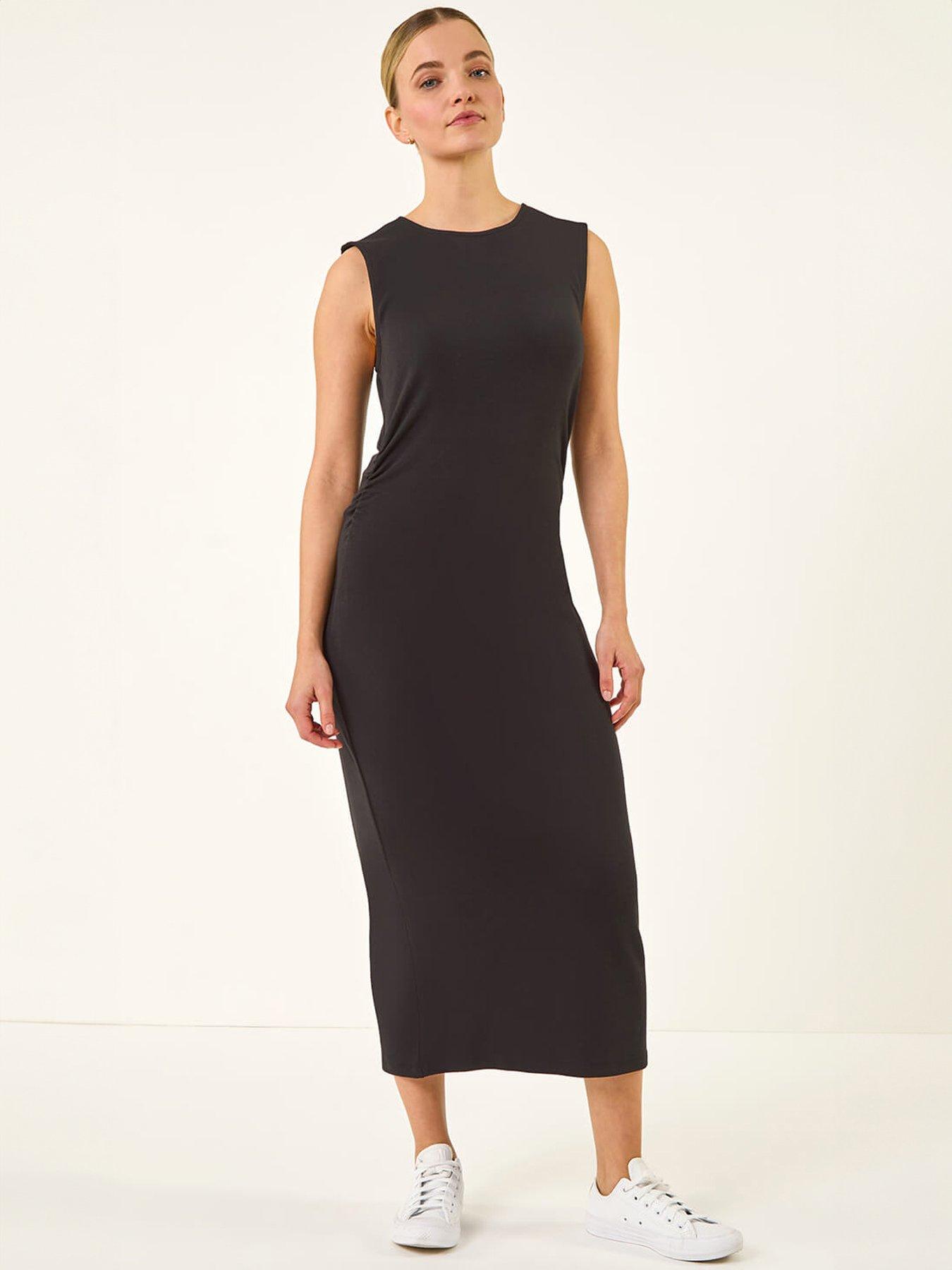 Image 3 of 5 of Roman Dusk Gathered Waist Midi Dress