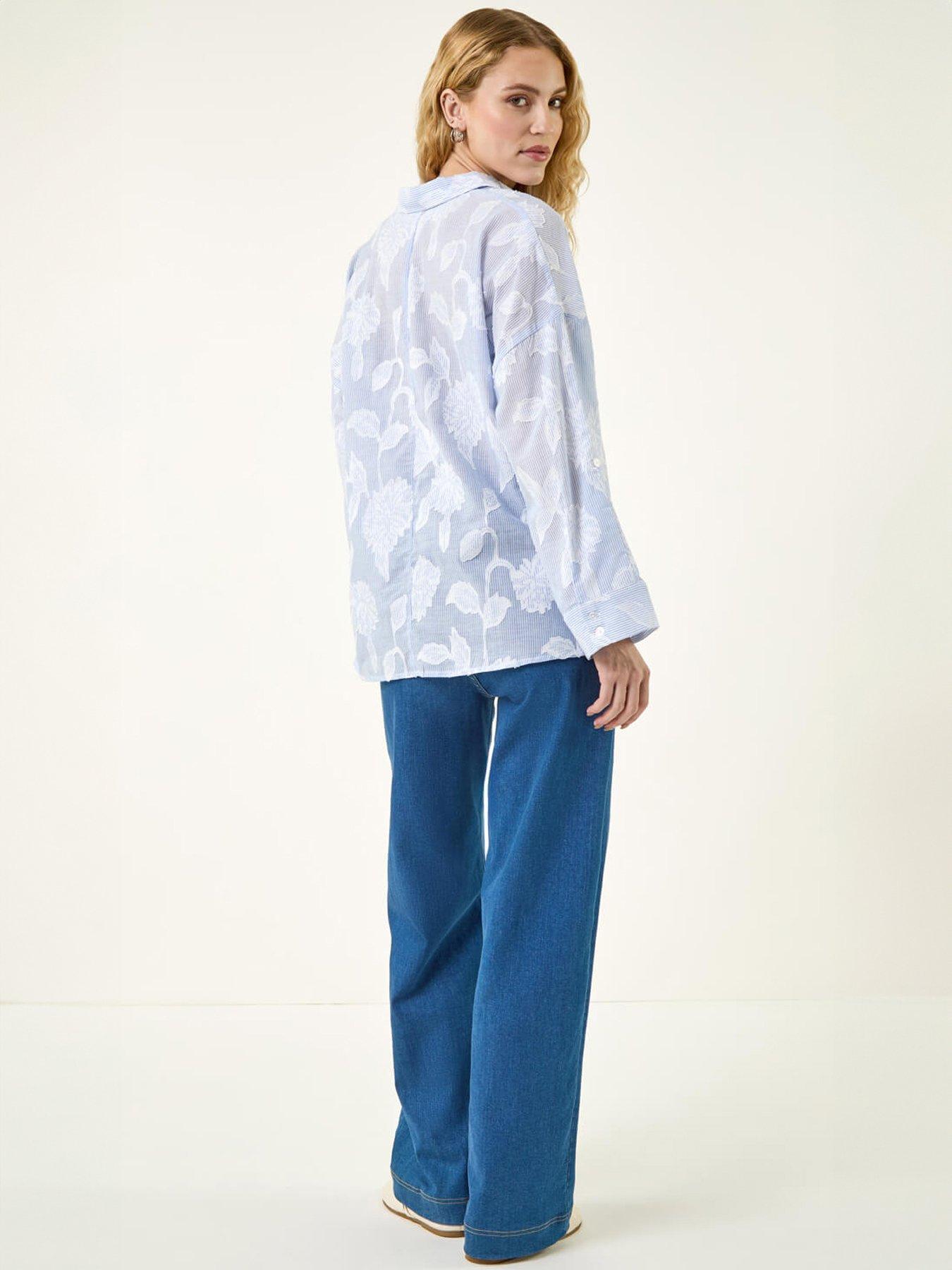 Roman Floral Jacquard Buttoned Shirt