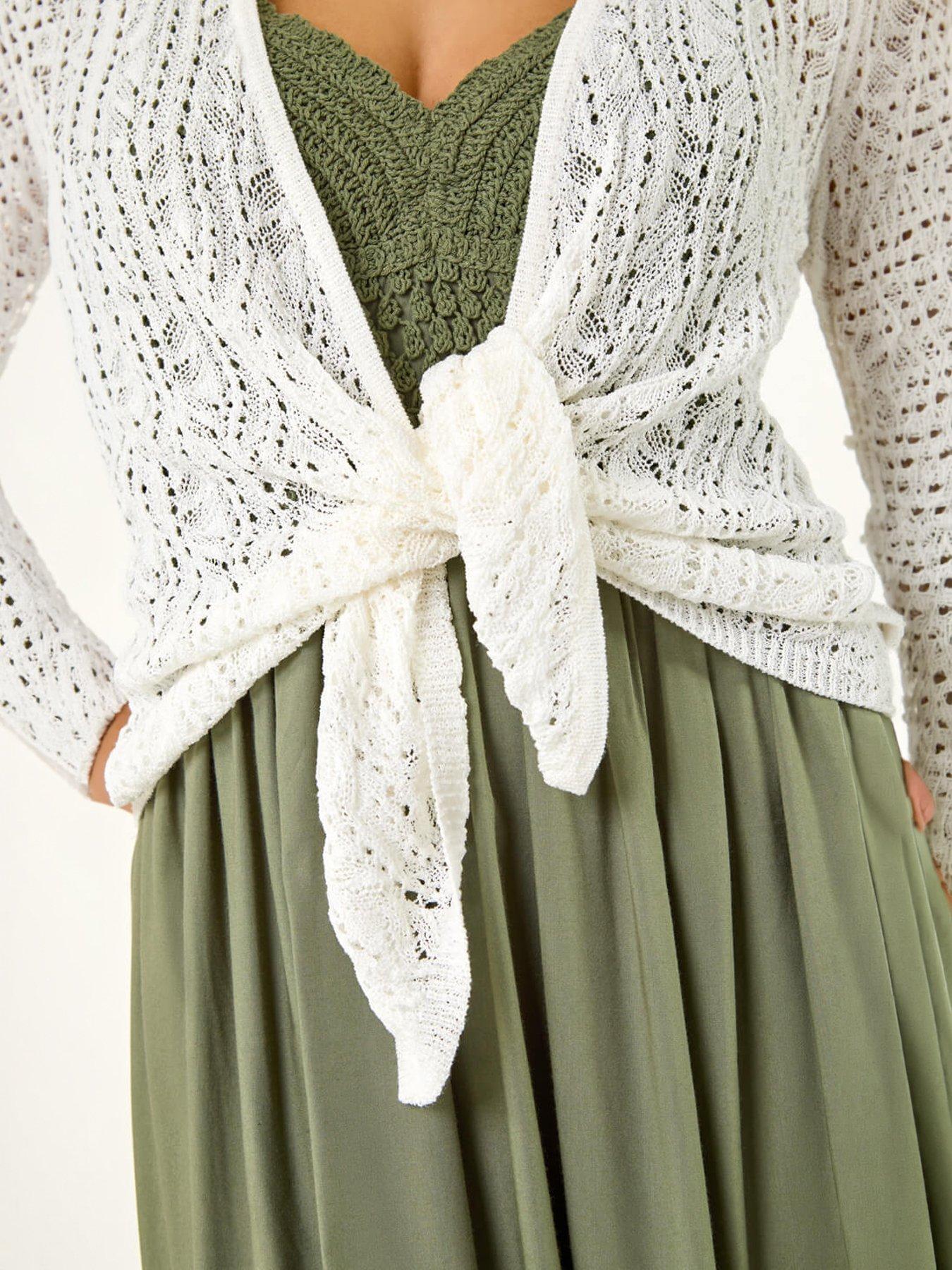 Image 2 of 5 of Roman Light Weight Stitch Shrug