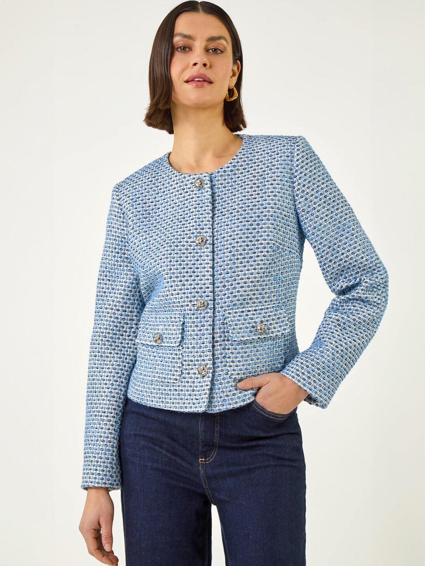 Roman Single Breasted Boucle Jacket