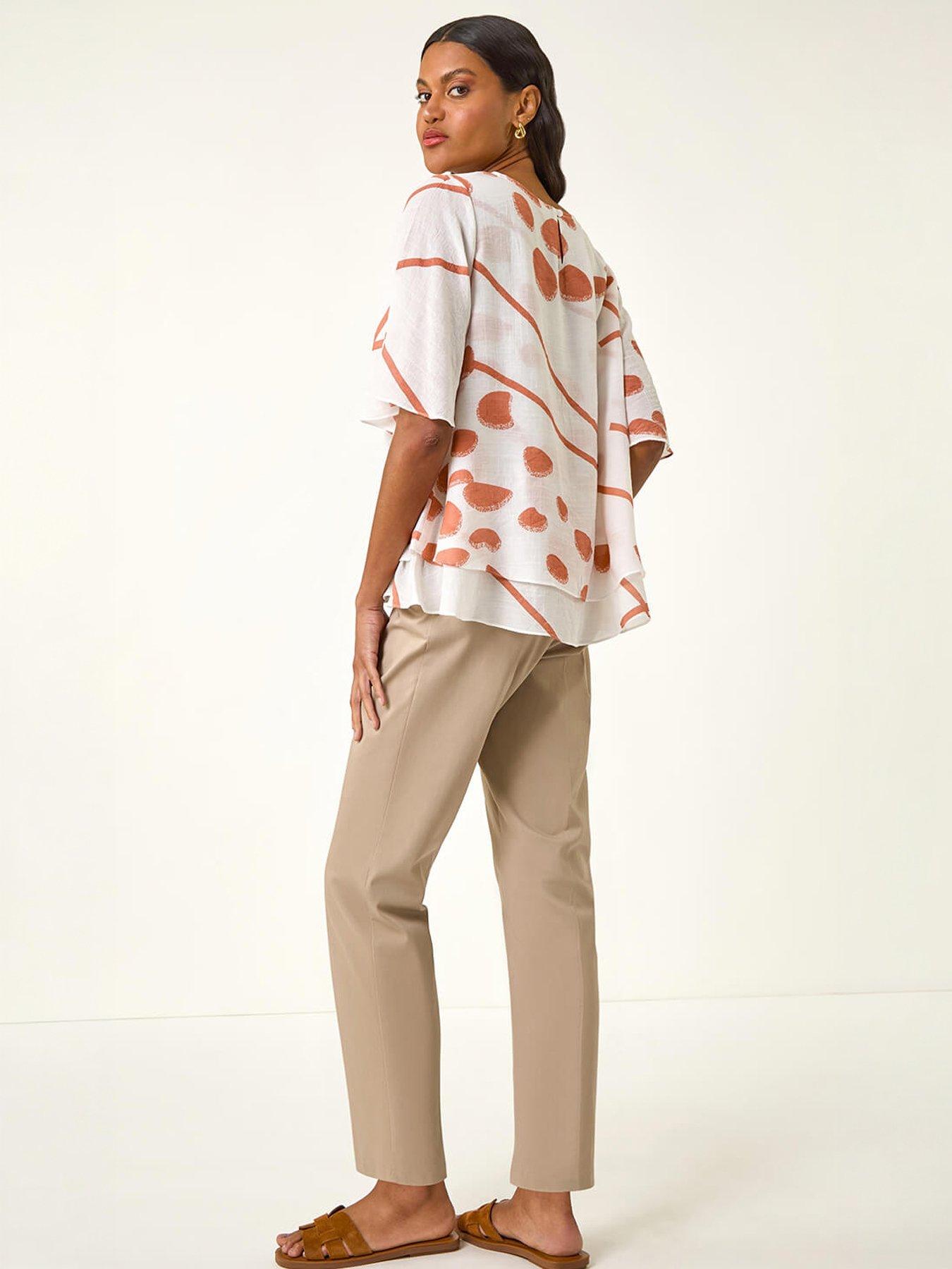 Image 2 of 3 of Roman Abstract Layered Tunic Top