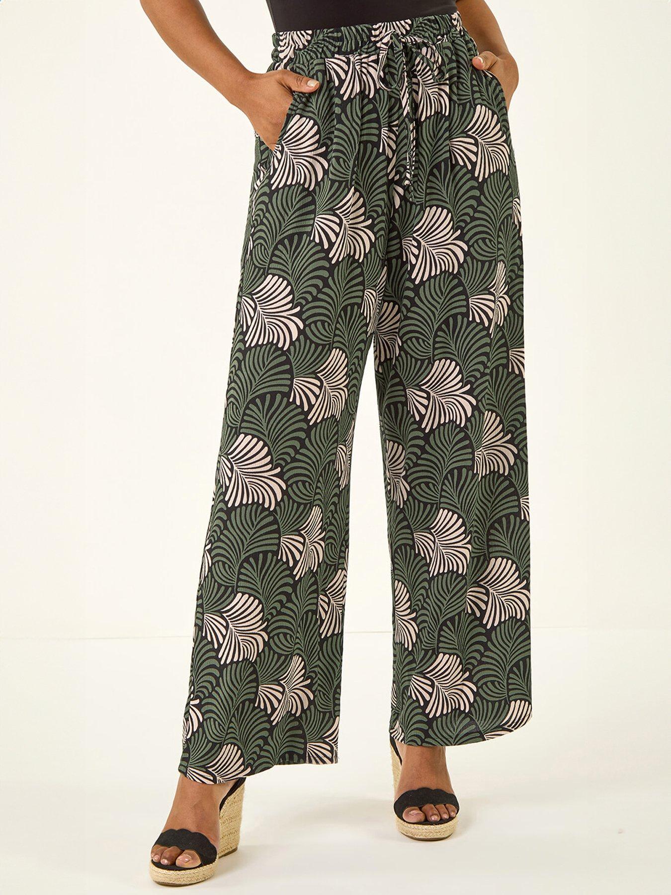 Roman Petite Abstract Leaf Trouser