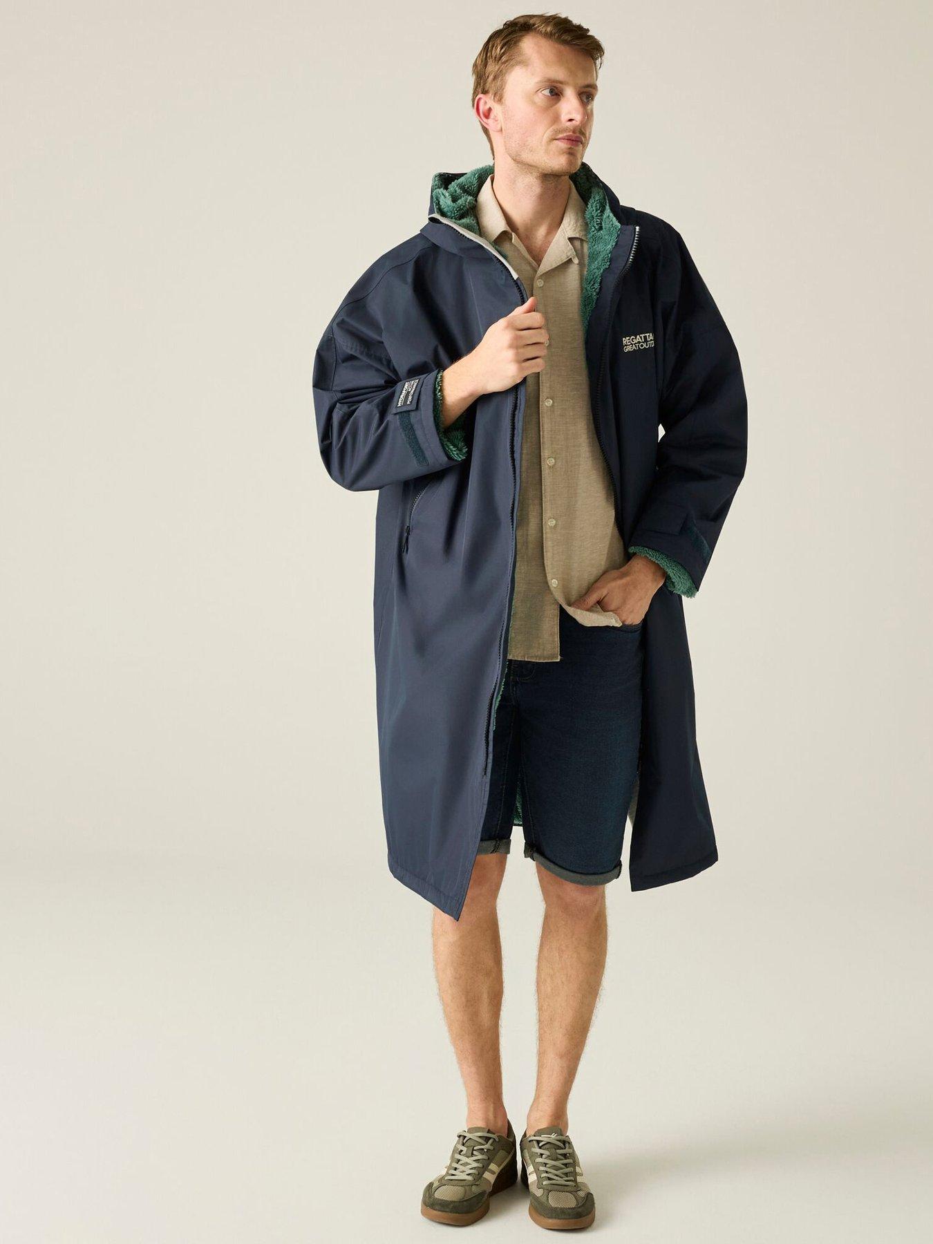 Regatta Adult Waterproof Robe-, Navy, Size S-M, Men