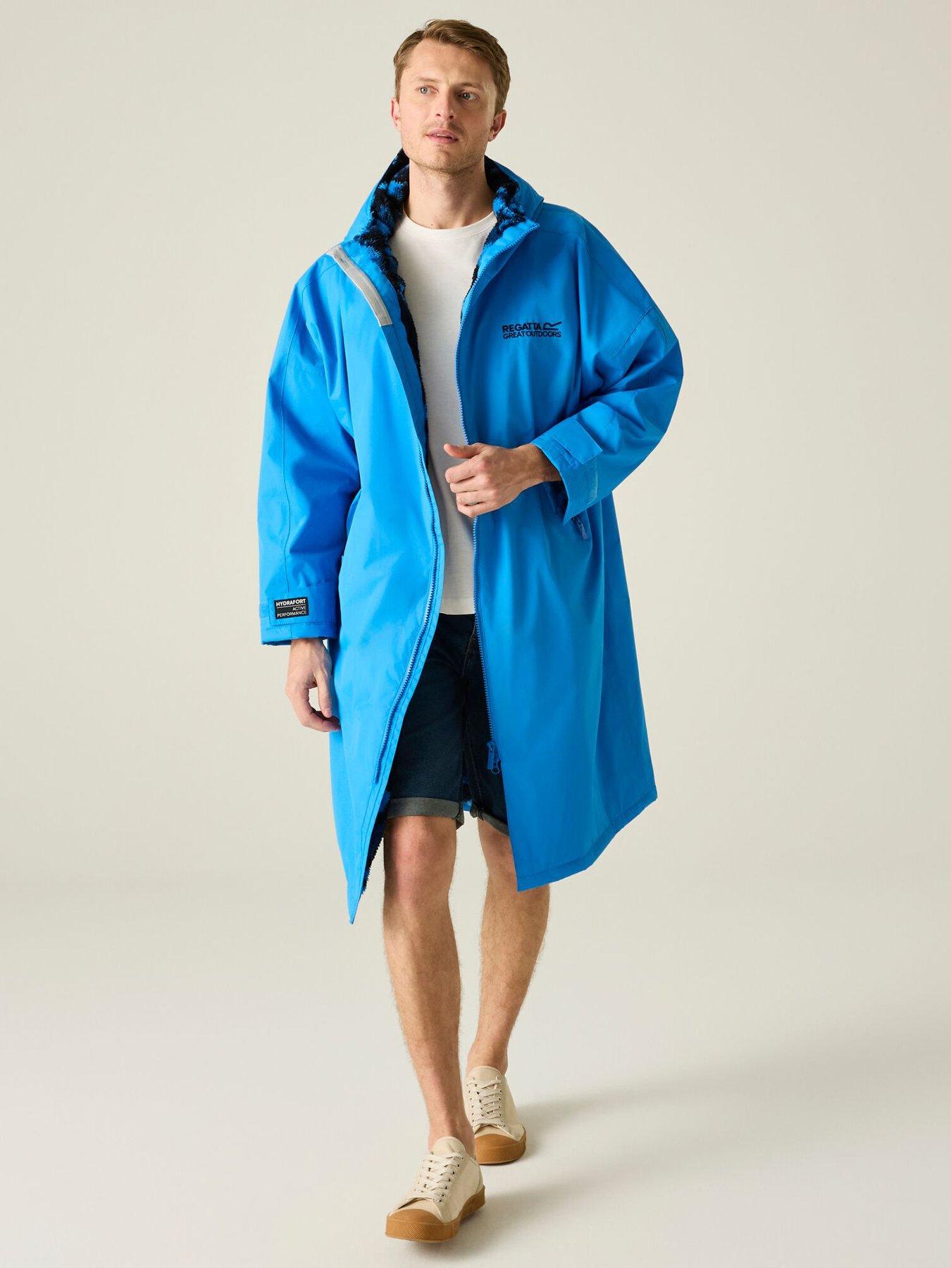 Regatta Adult Waterproof Robe-Sonic (Sketch Camo) - Blue