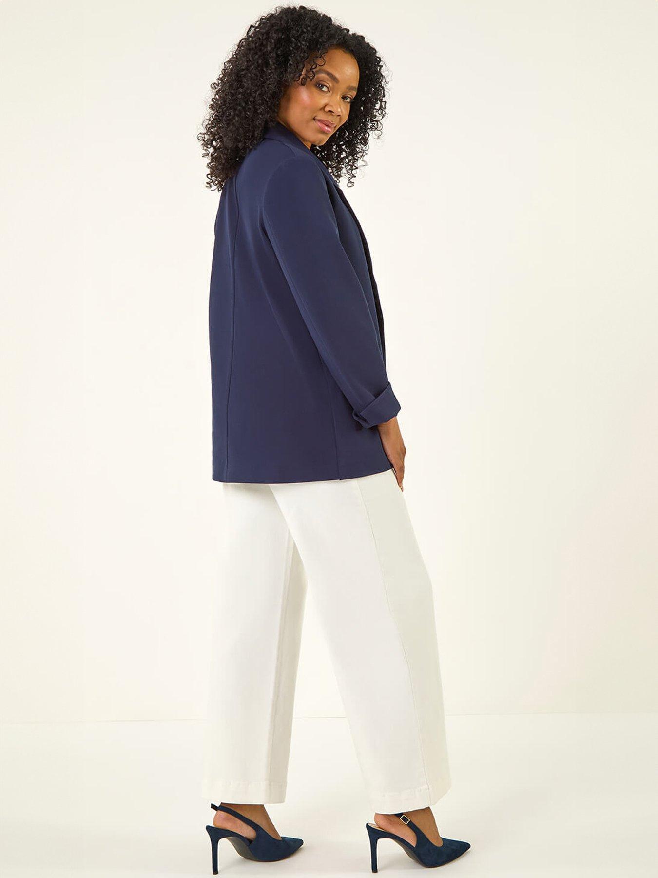 Image 2 of 5 of Roman Petite Revere Collar Stretch Blazer