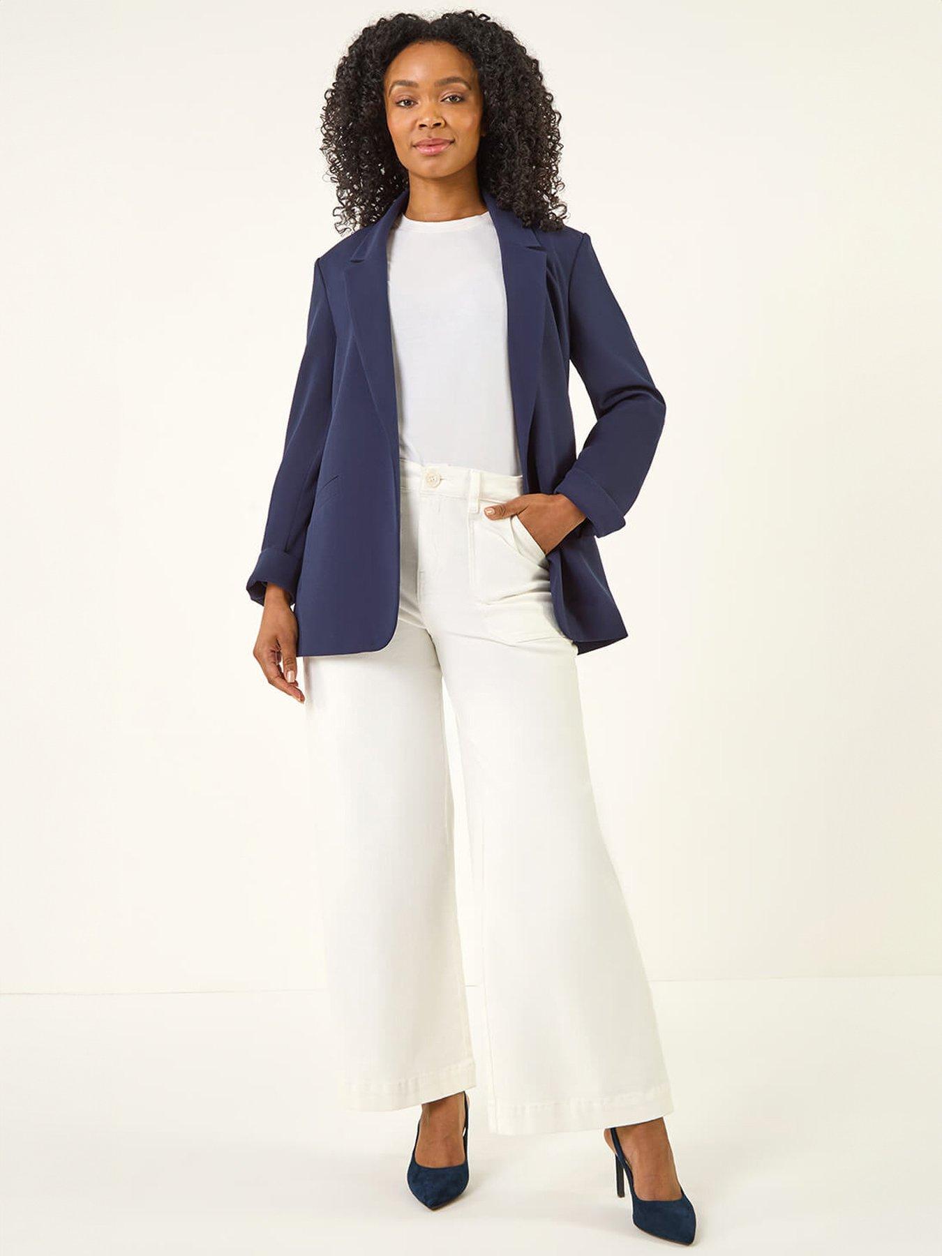 Image 3 of 5 of Roman Petite Revere Collar Stretch Blazer