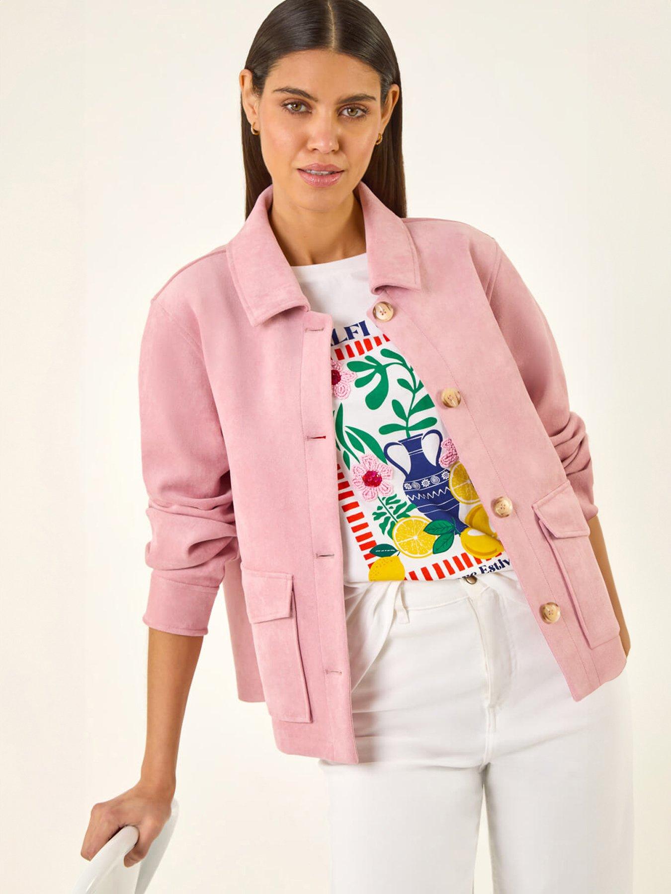 Image 1 of 5 of Roman Suedette Button Jacket