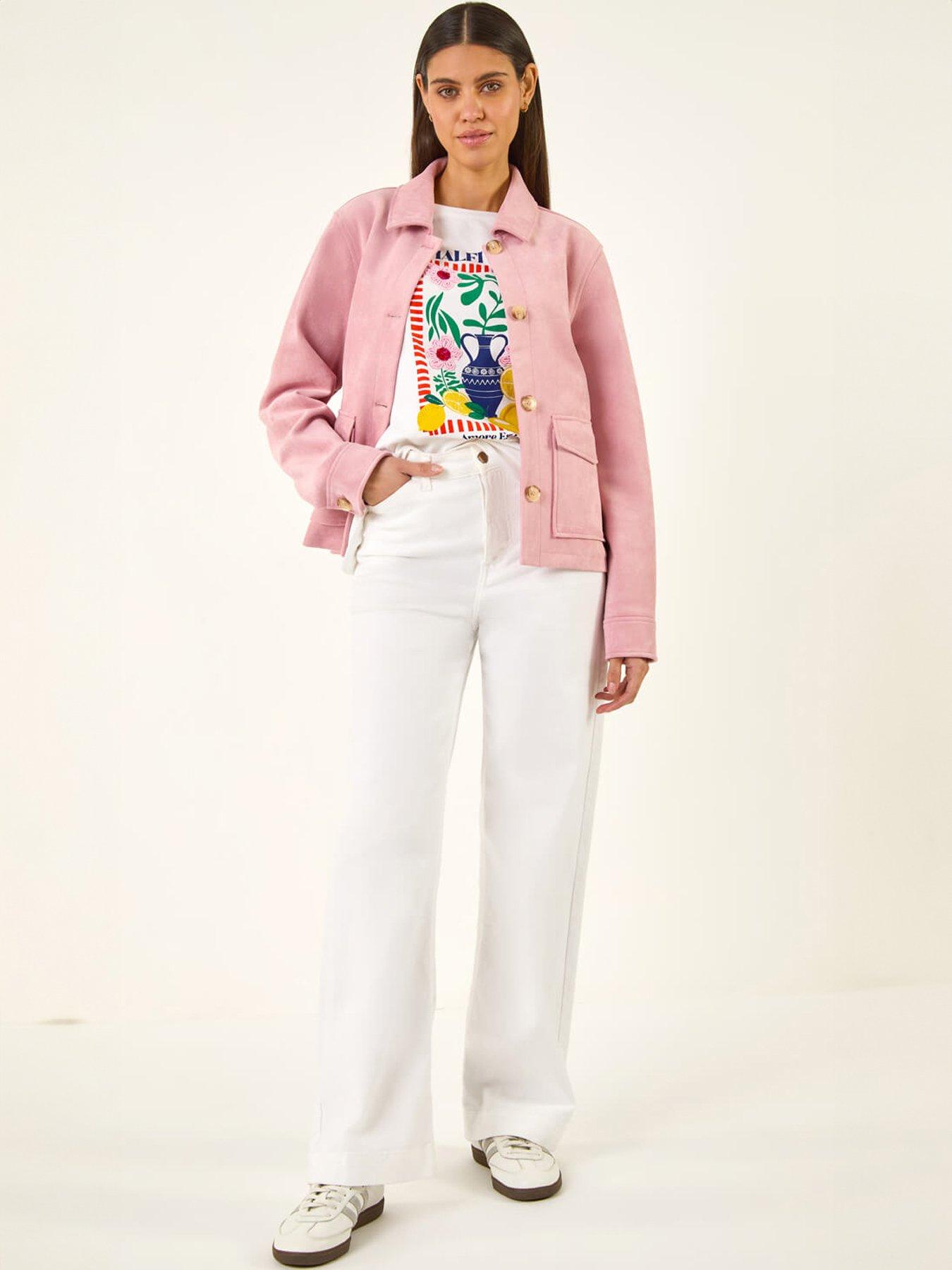 Image 3 of 5 of Roman Suedette Button Jacket