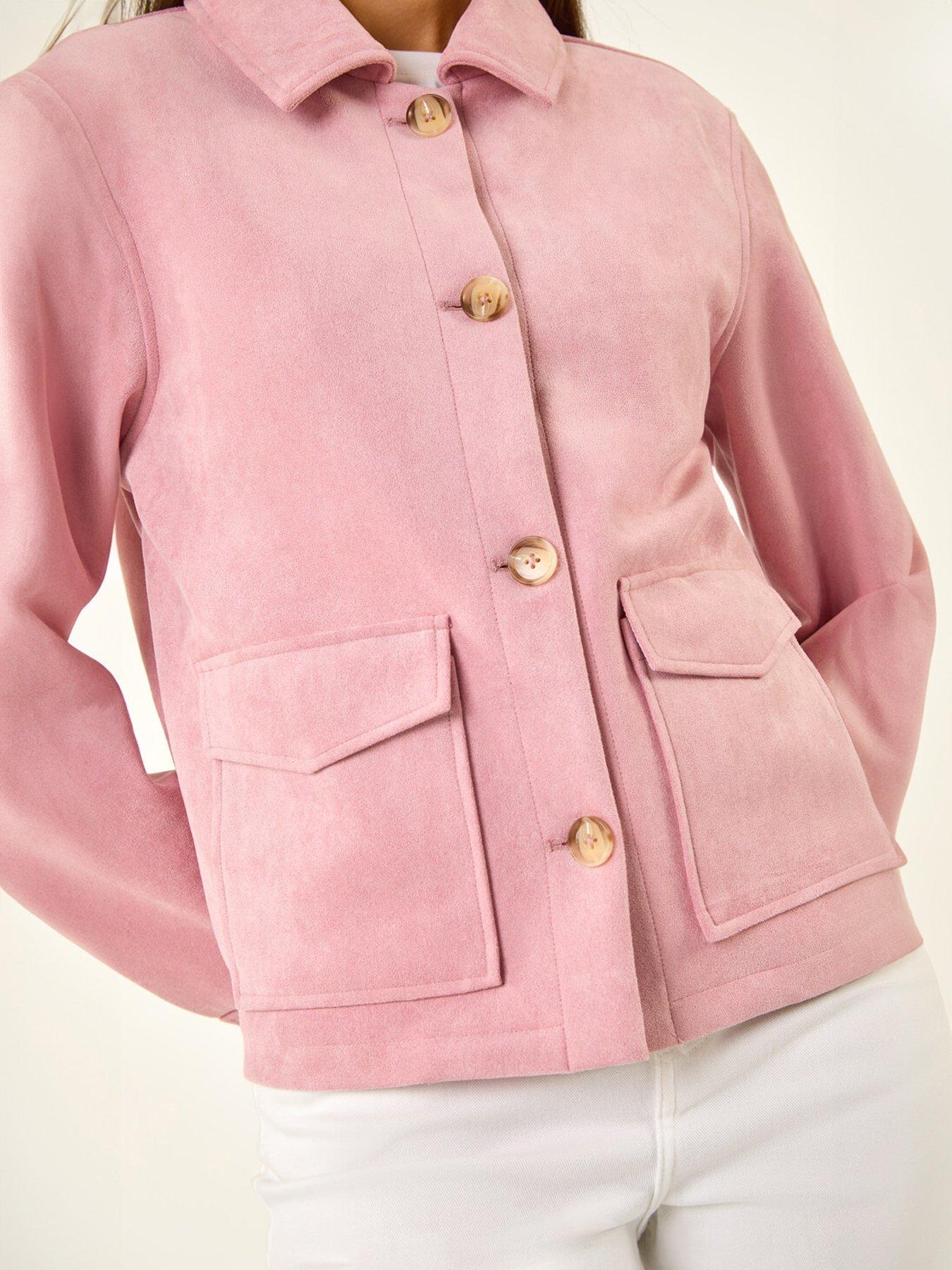 Image 5 of 5 of Roman Suedette Button Jacket