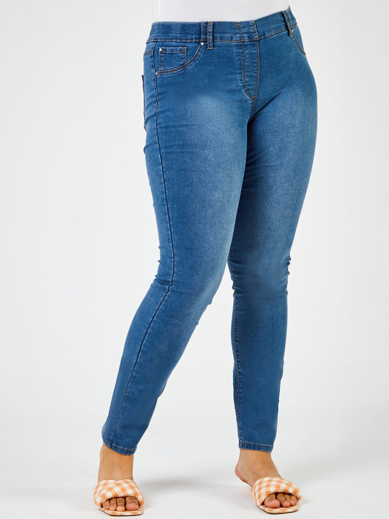 Roman Curve Stretch Denim Jegging