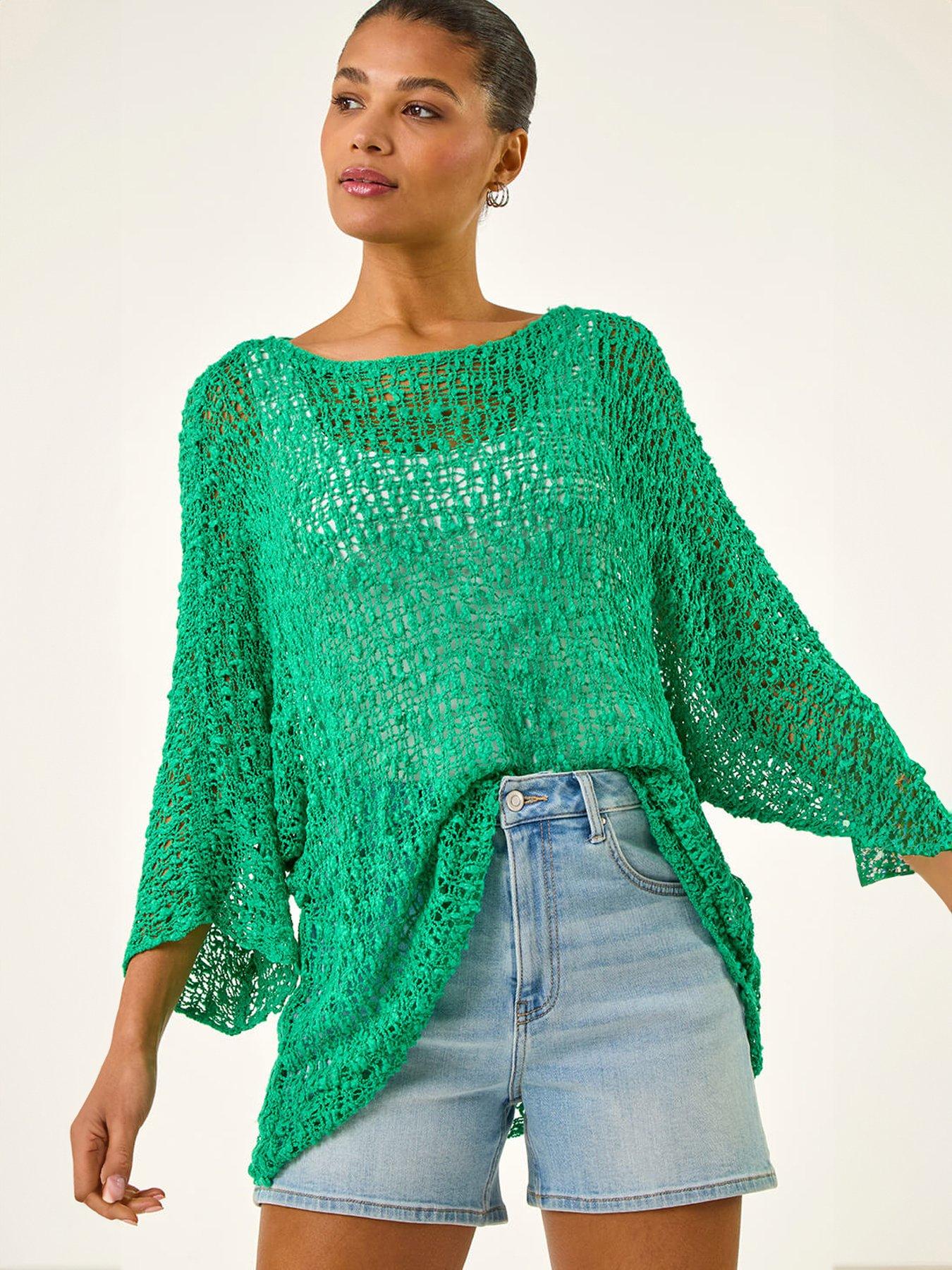 Roman Light Weight Open Knit Jumper