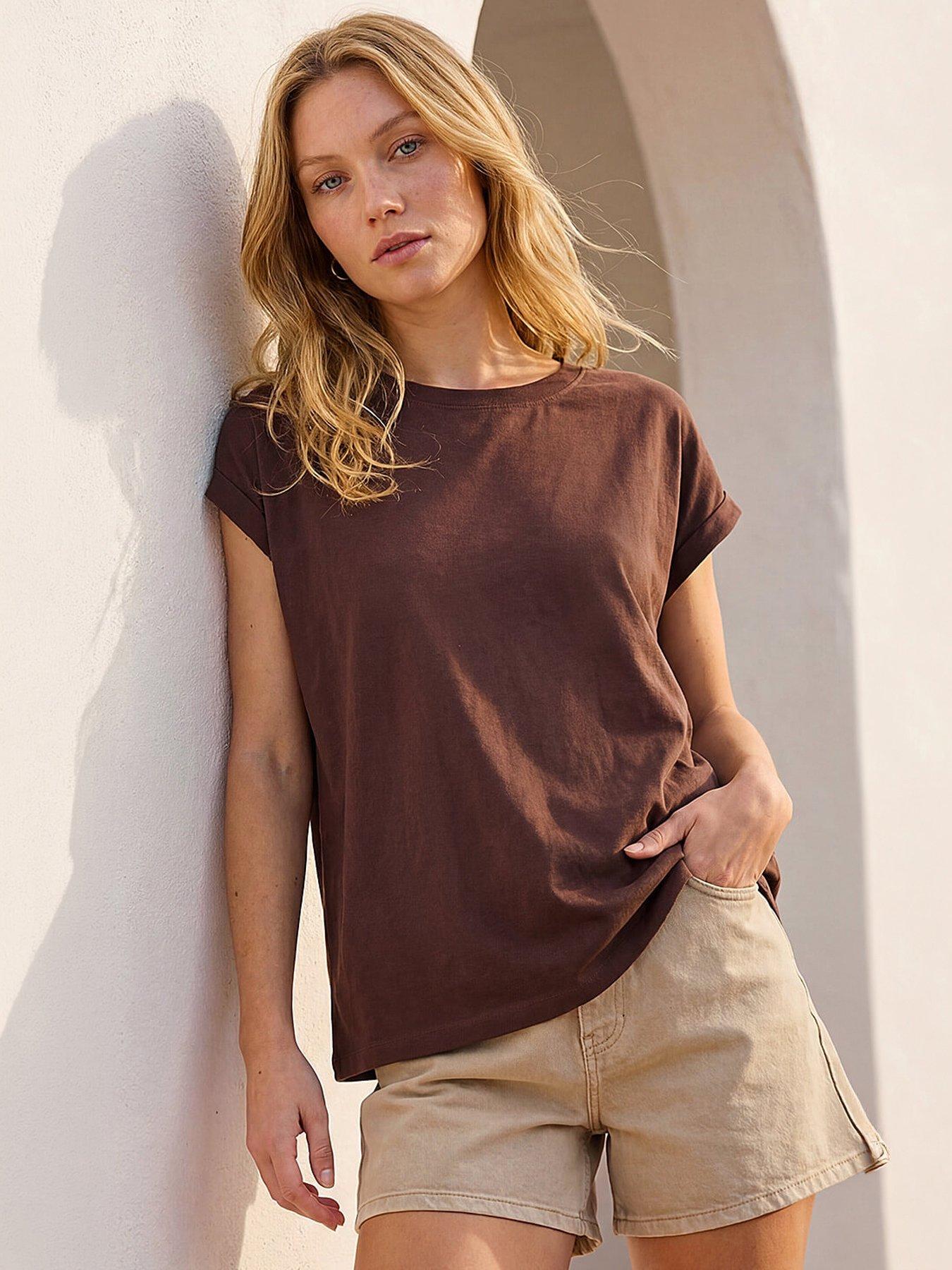 Roman Stretch Cotton Jersey T-Shirt
