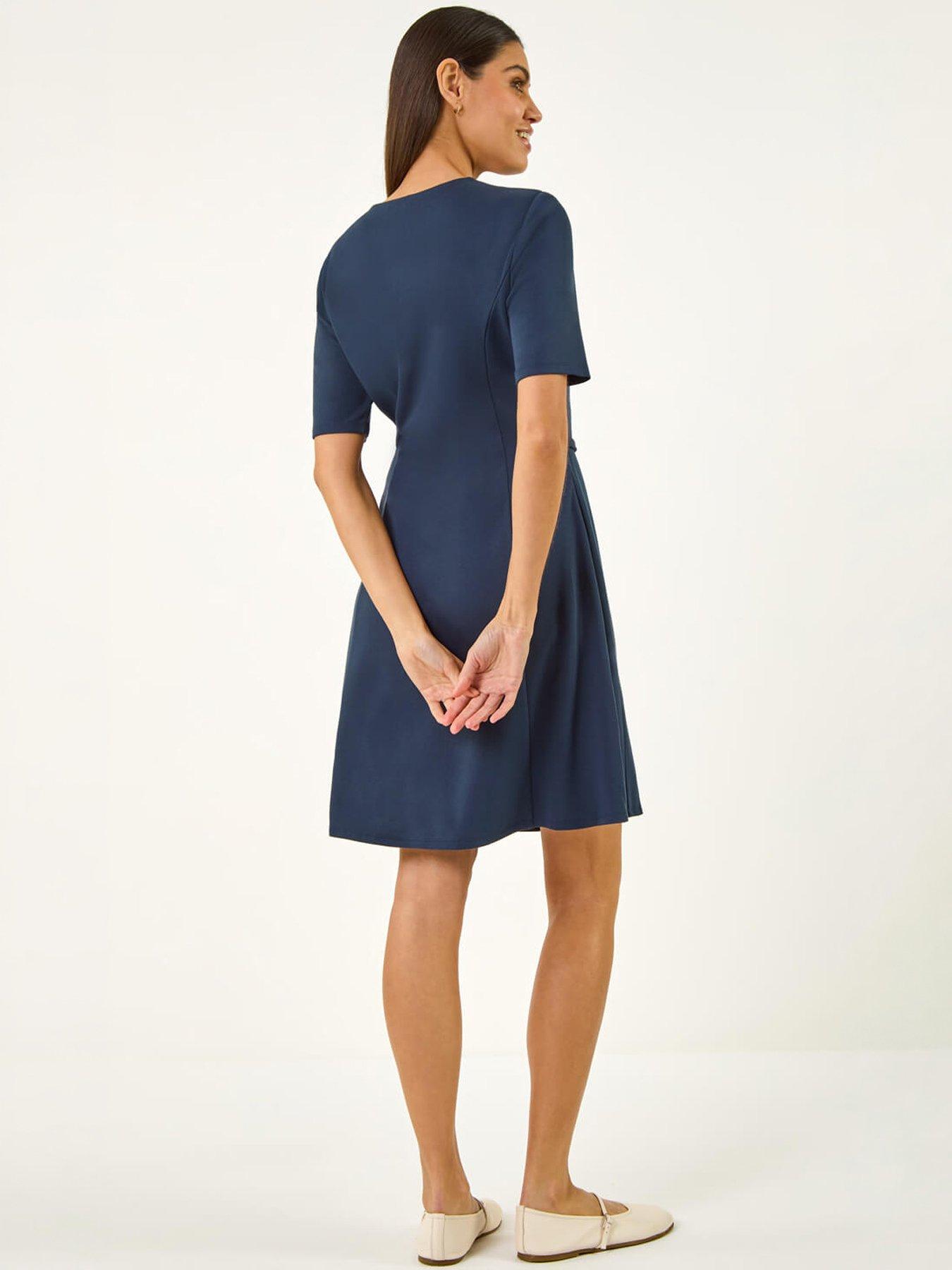 Roman Belted Fit & Flare Dress | Very