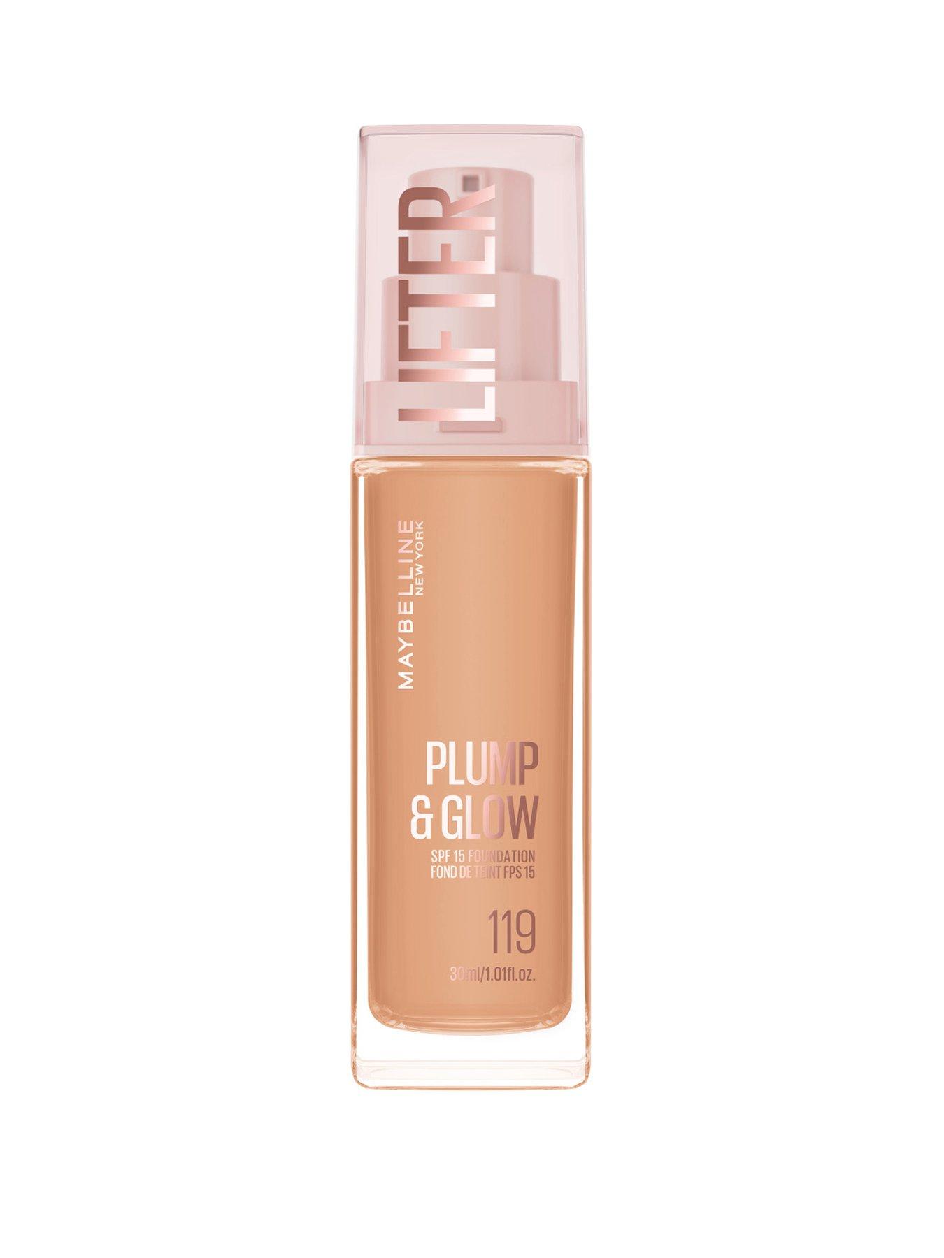 Image 1 of 8 of MAYBELLINE New York Lifter Lifter Plump & Glow Foundation, All Day Wear, Buildable and Radiant Coverage, Plump and Brighter Skin Overtime Shade: 119