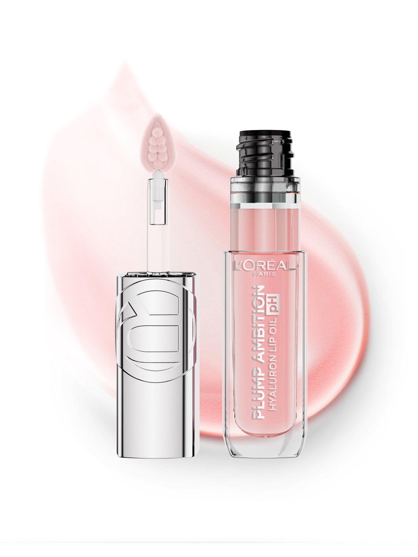 L'Oreal Paris Plump Ambition Transformative PH, Plumping Lip Oil With Hyaluronic Acid and Tripeptide 114 Rose