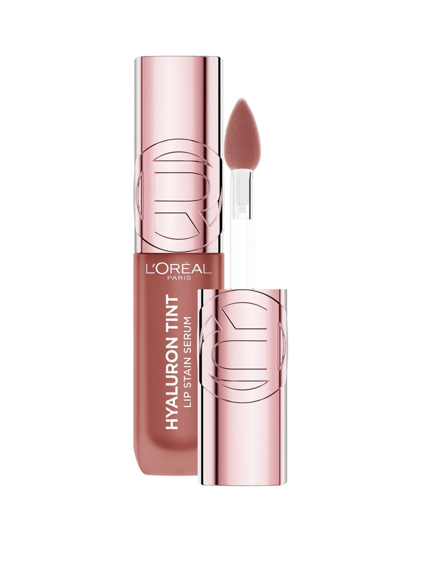 L'Oreal Paris Hyaluron Tint Lip Stain Serum, Hydrating Lip Stain - 485 Nude Espresso