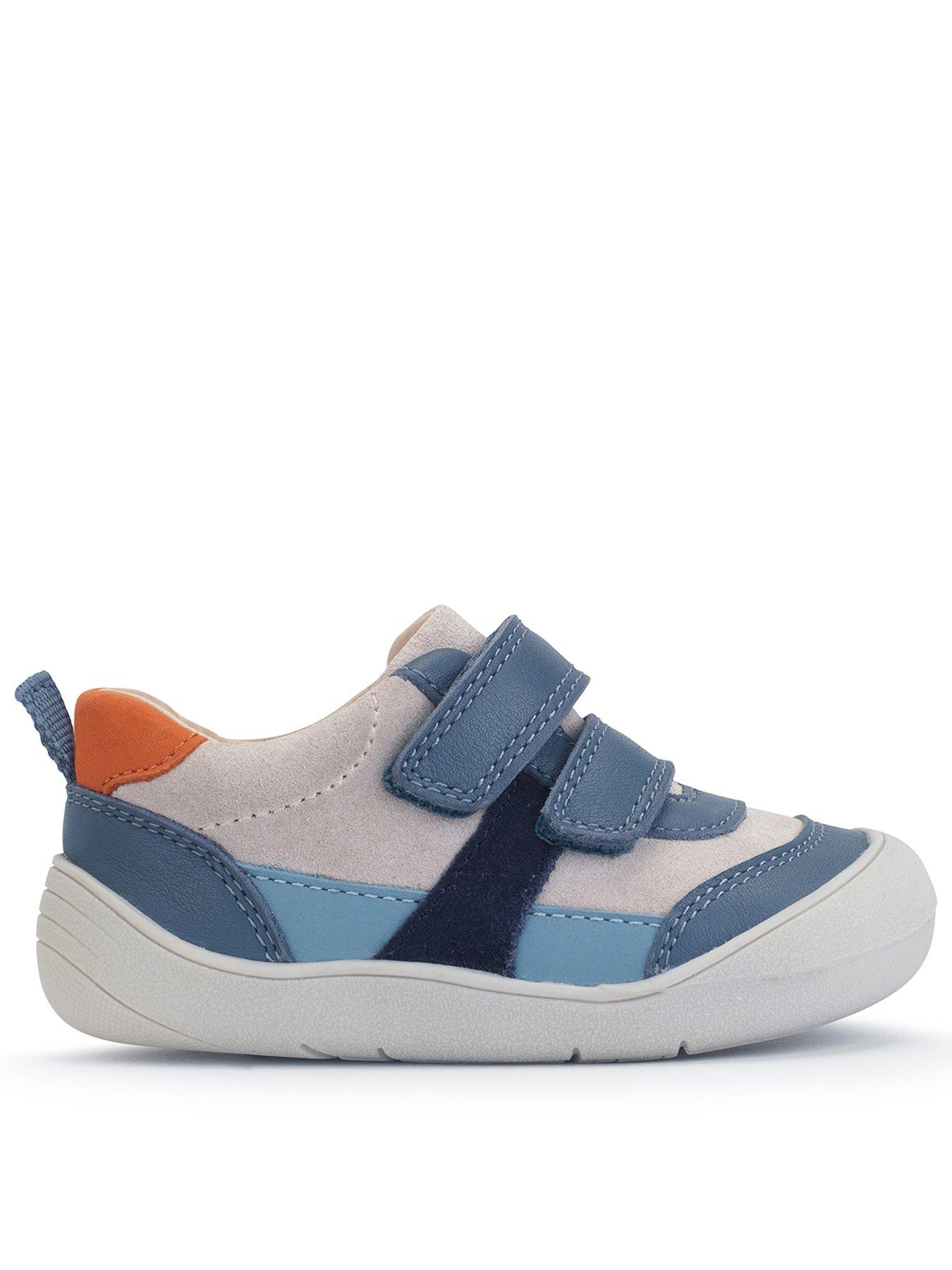 Image 1 of 6 of Start-rite Duel First Walker Shoe - Blue