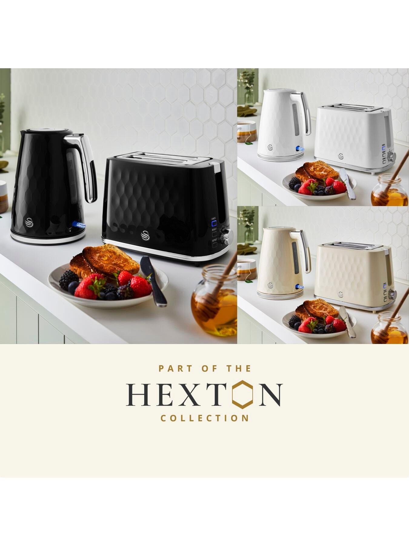 Image 5 of 8 of Swan Hexton 2 Slice Toaster, Removable Crumb Tray, Cream