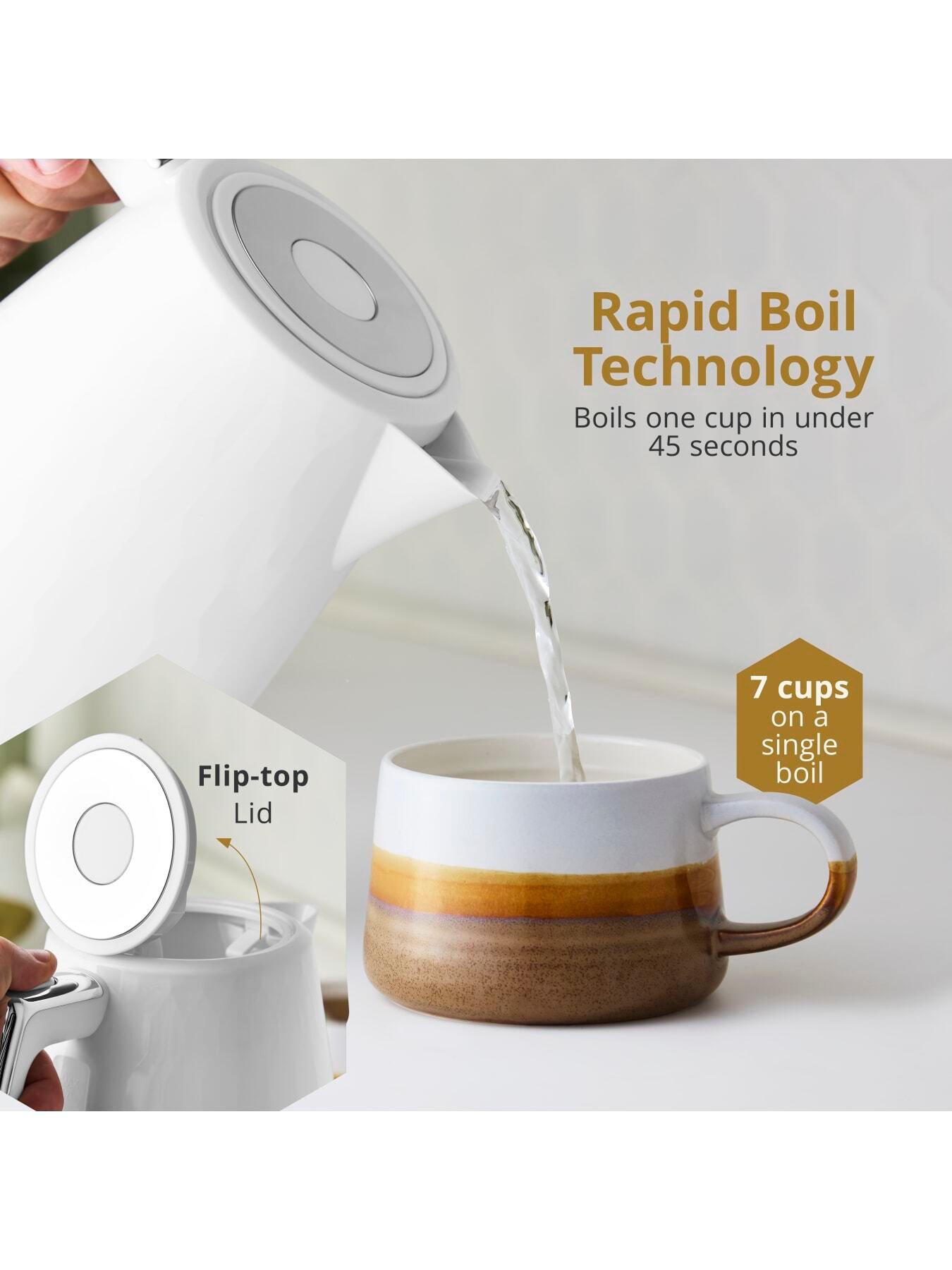 Image 3 of 7 of Swan Hexton 1.7L Electric Kettle, 3KW Rapid Boil, White