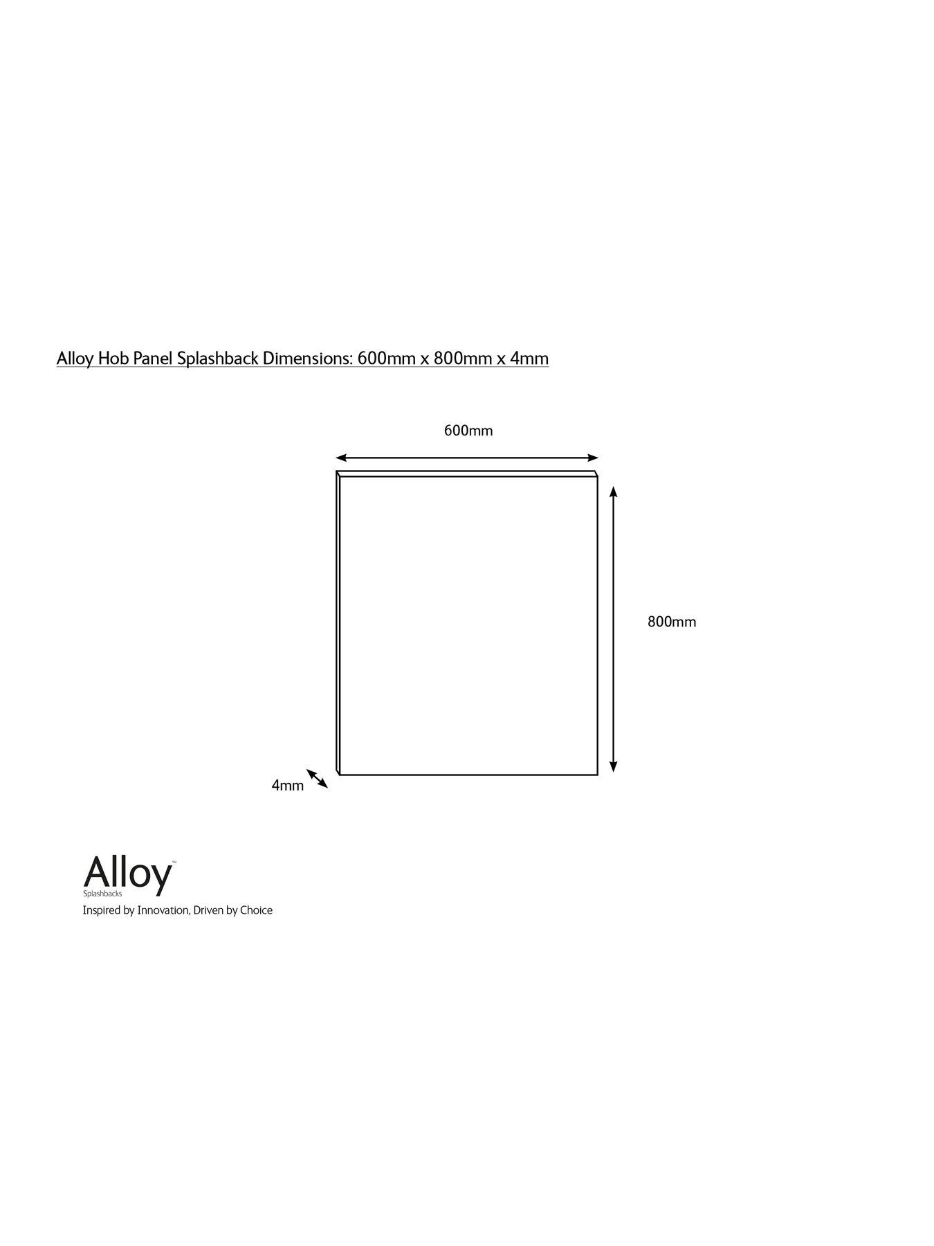 Image 3 of 5 of WilsonArt ALLOY Carrara Marble Herringbone Kitchen Hob Splashback - 600x800mm