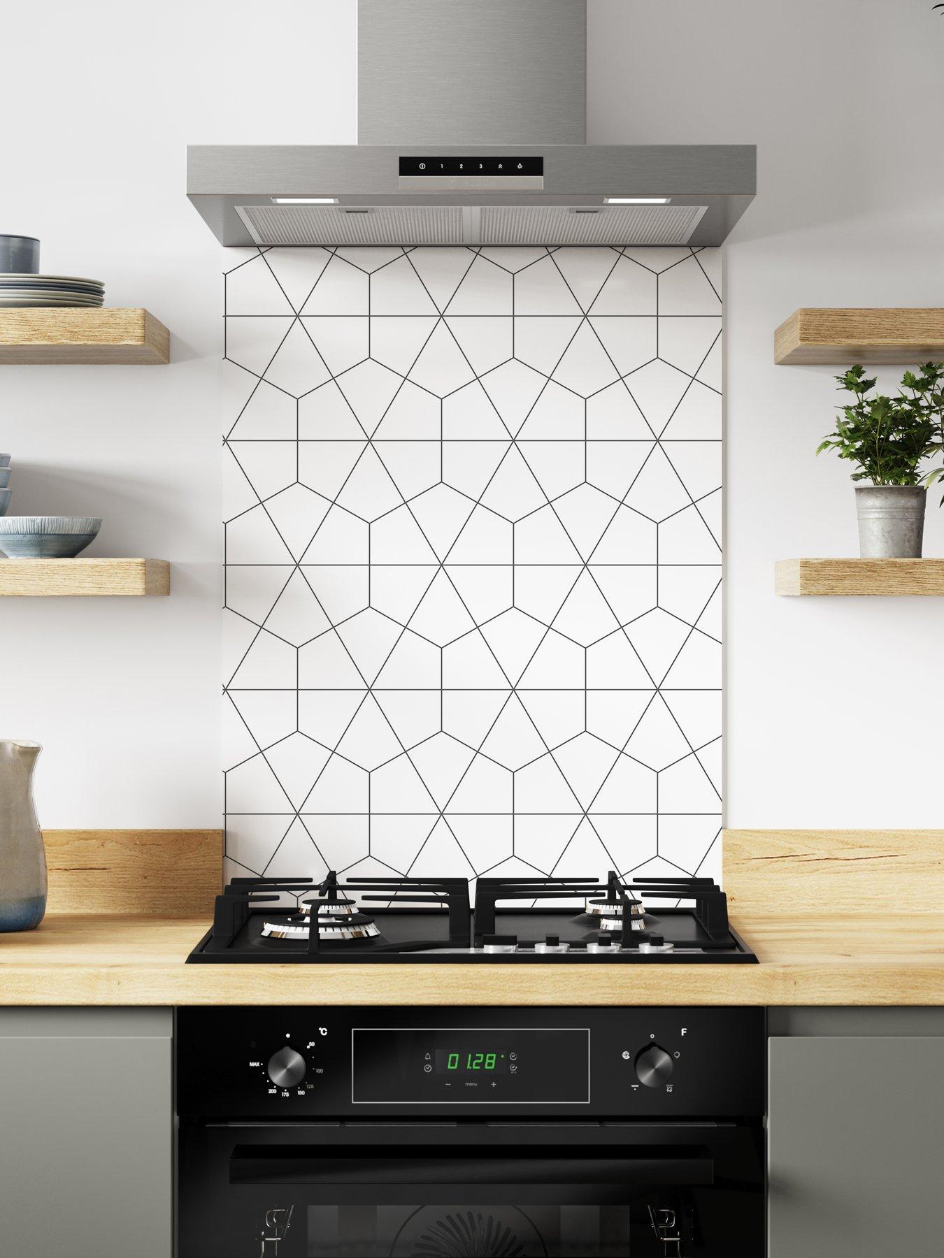 WilsonArt ALLOY Geometry Kitchen Hob Splashback - 600x800mm