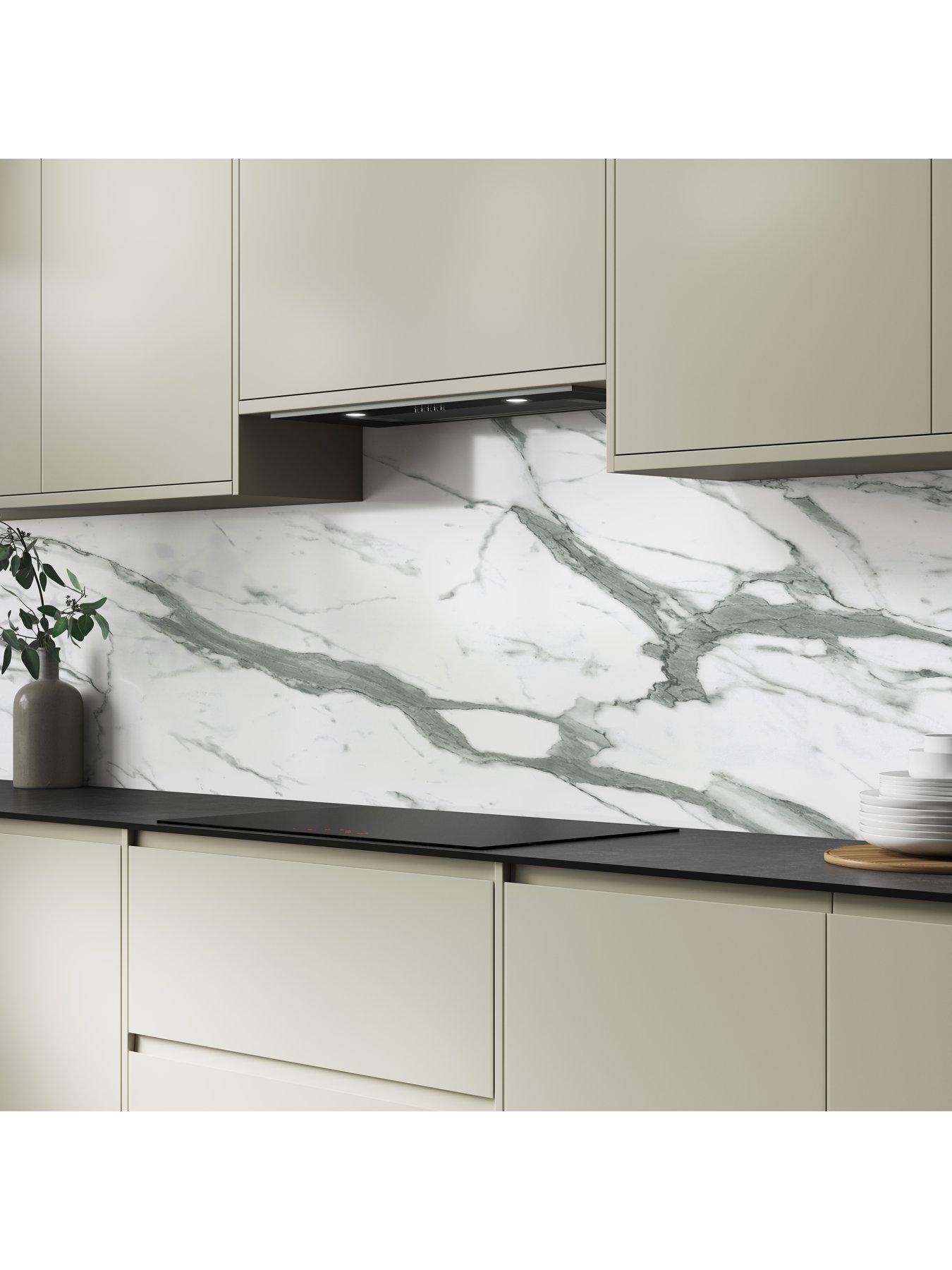 Image 3 of 6 of WilsonArt ALLOY White Marble Kitchen Splashback - 3000x750mmx4mm