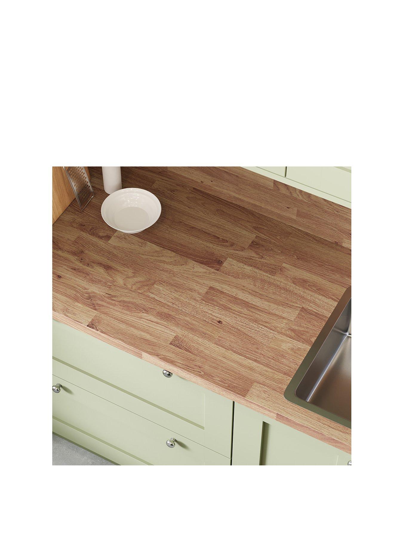 Image 2 of 3 of WilsonArt Plus Colmar Oak Laminate Kitchen Upstand - 3000mm x 100mm x 20mm