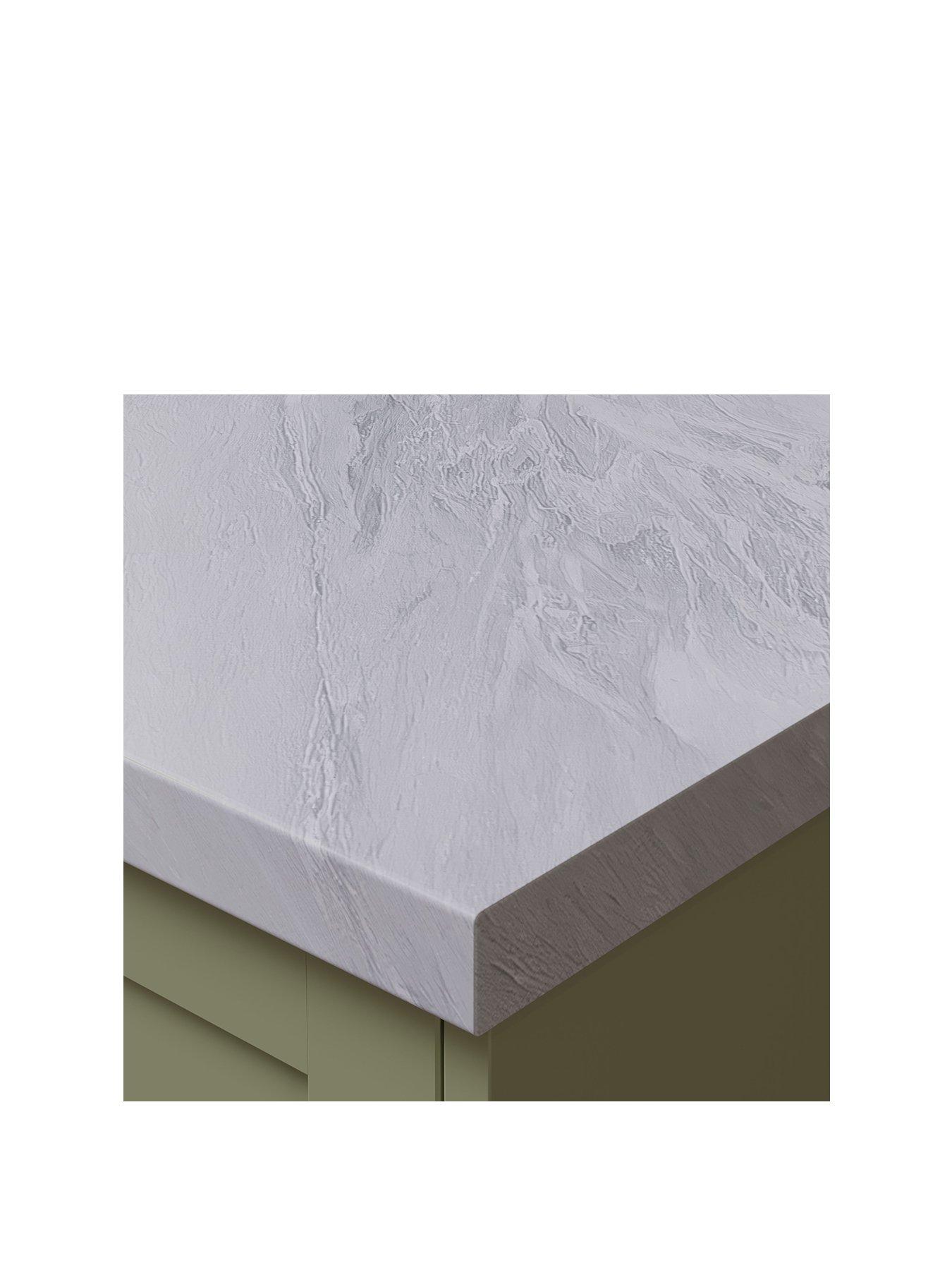 Image 2 of 5 of WilsonArt Plus Sirocco Marble &nbsp;Laminate Kitchen Upstand - 3000mm x 100mm x 20mm
