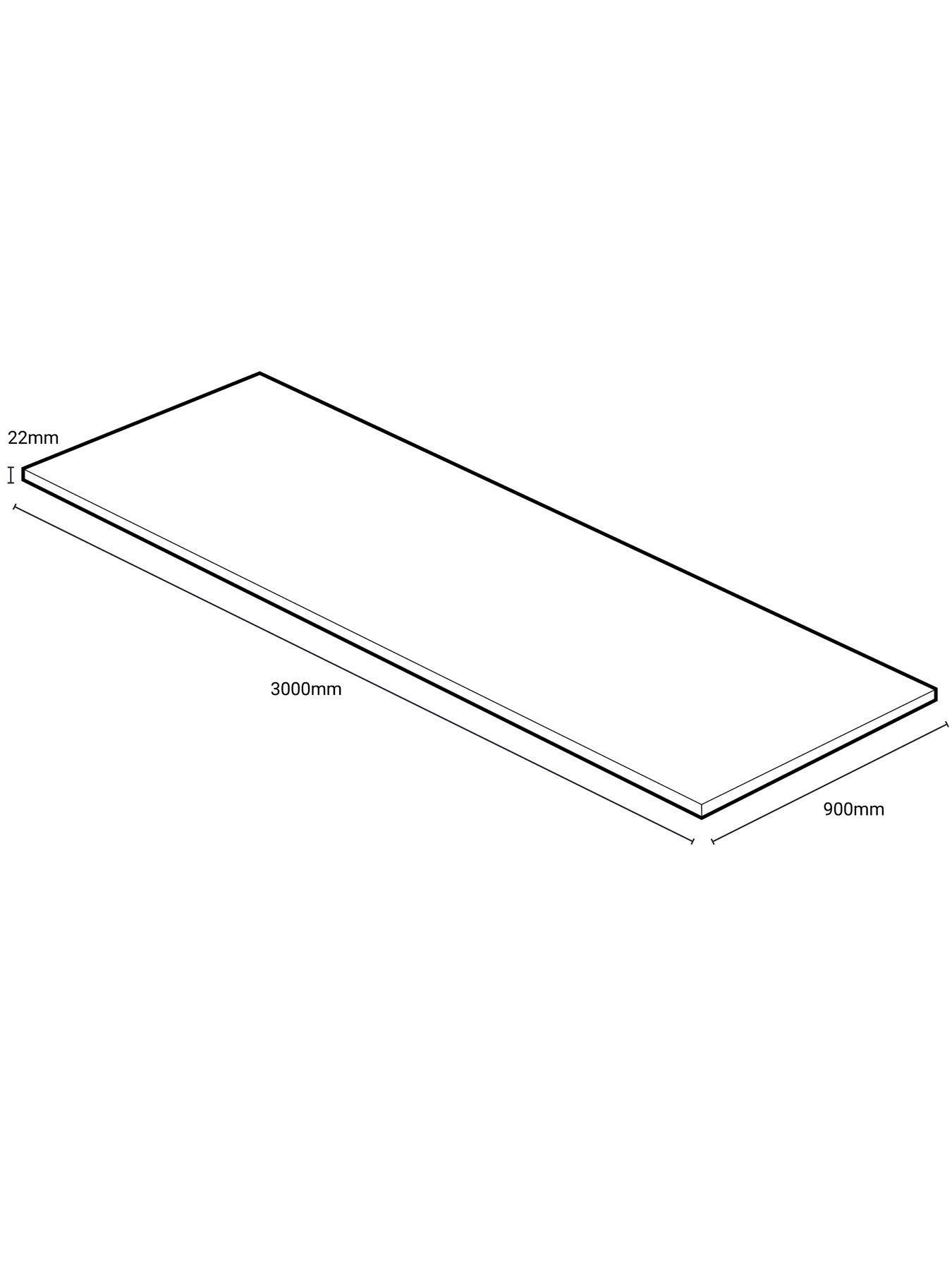 Image 5 of 5 of WilsonArt Omega Sleek Emperador Marble &nbsp;Square Edge Laminate Kitchen &nbsp;Breakfast Bar - 3000 x 900mm x 22mm