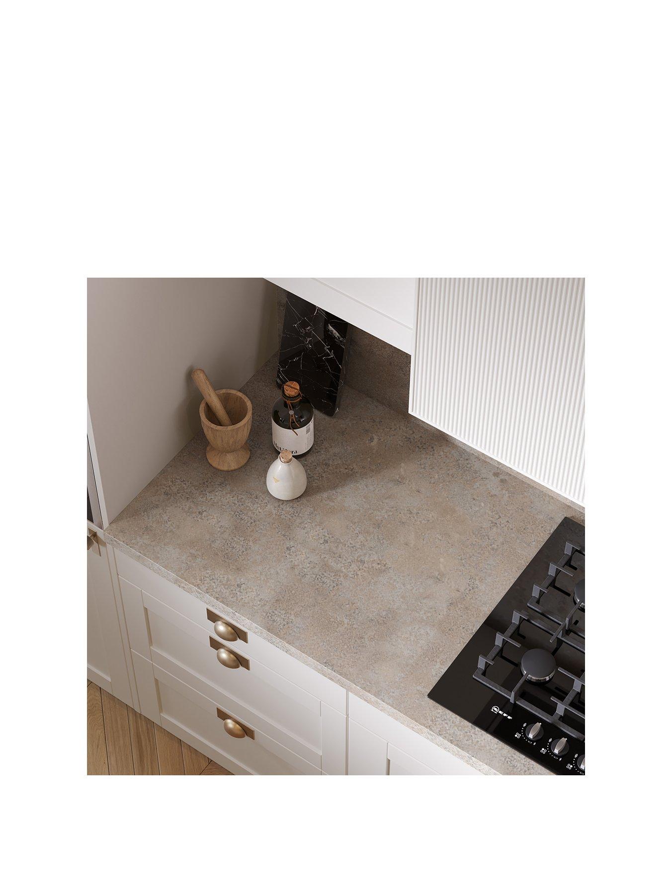 Image 2 of 6 of WilsonArt Omega Modern Caldeira Square Edge Laminate Kitchen Worktop - 4100 x 620mm x 38mm
