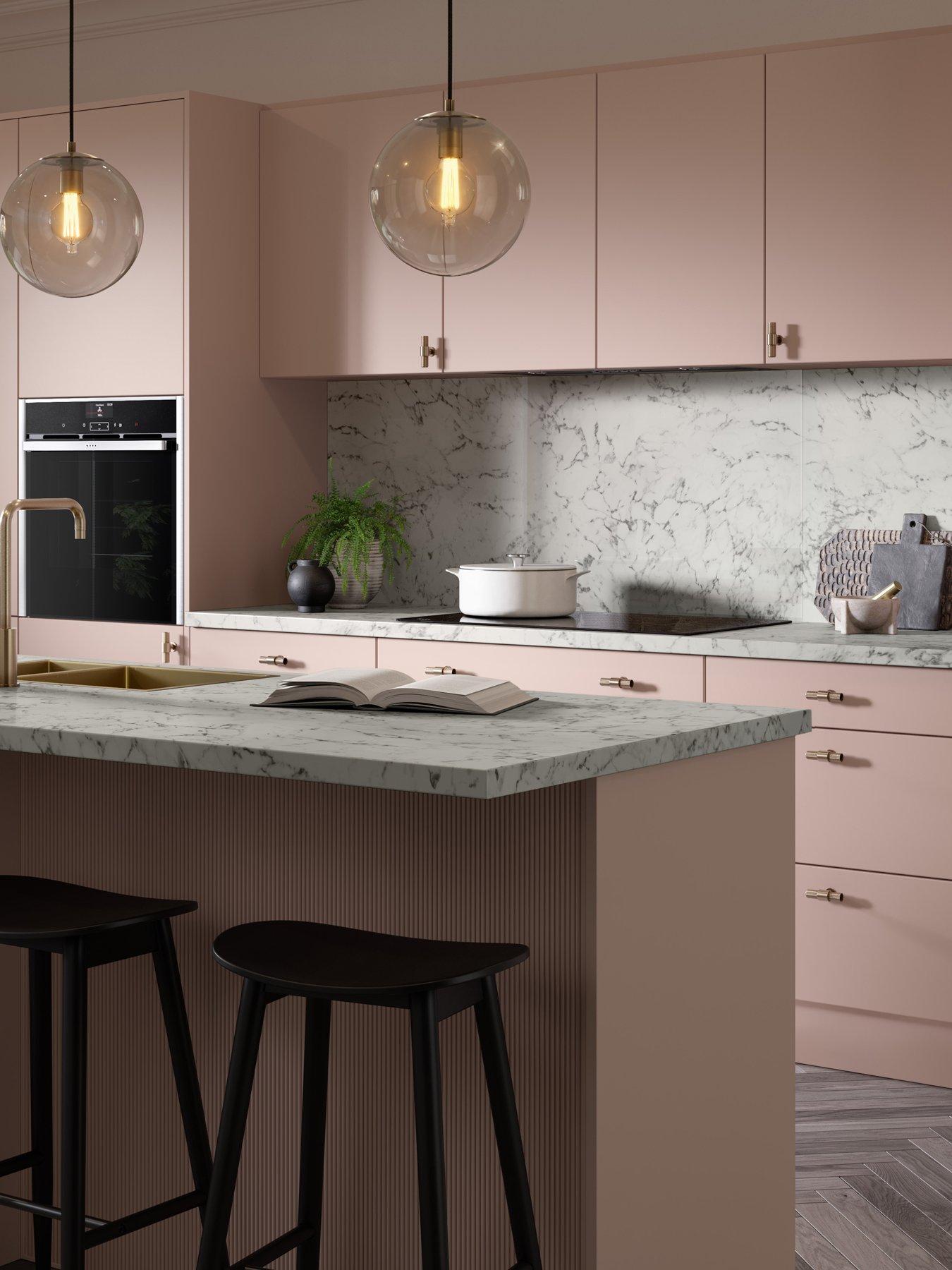 WilsonArt Omega Modern Tuscany Marble 4.1m Breakfast Bar Squ