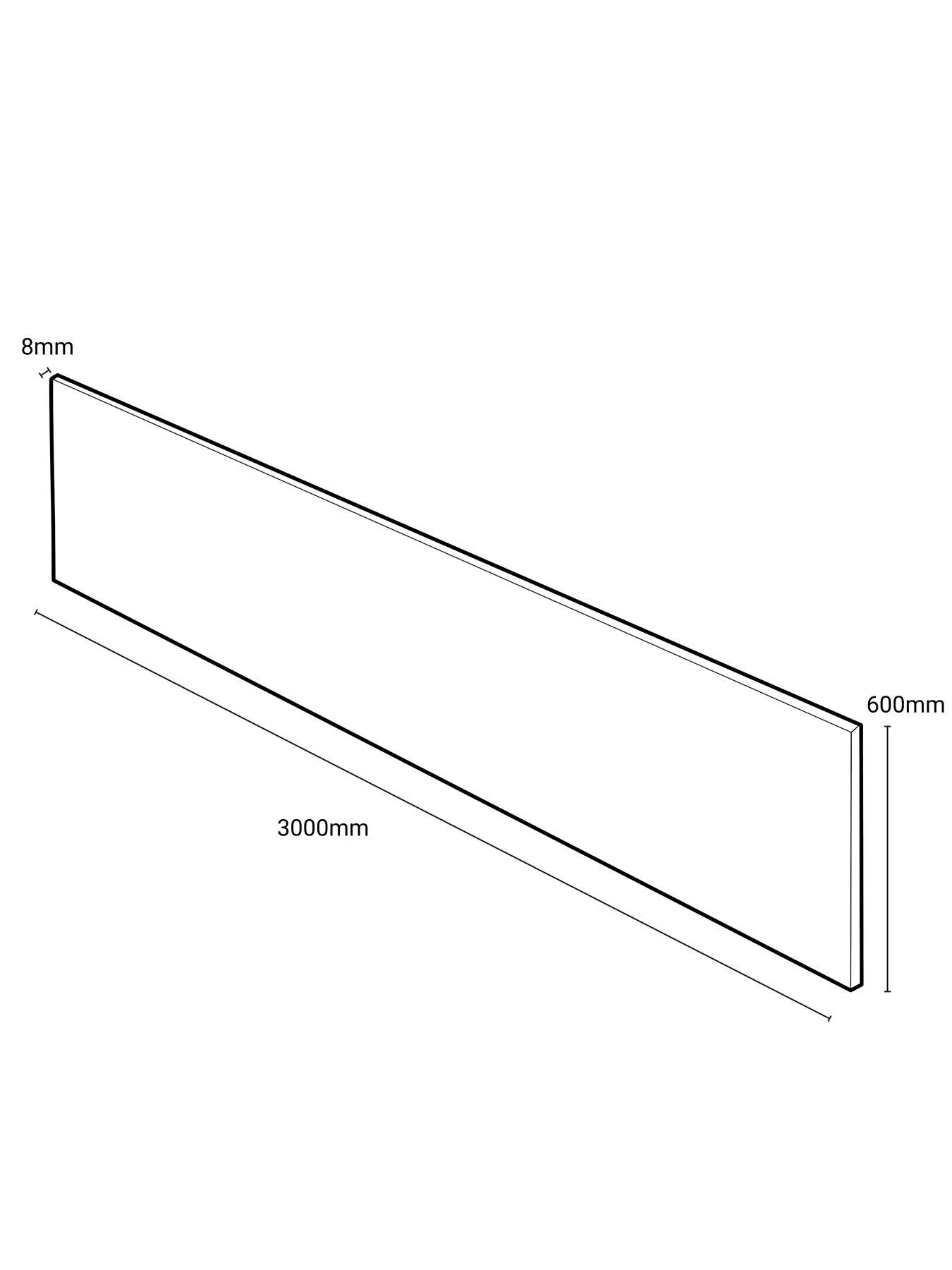 Image 6 of 6 of WilsonArt Omega Modern Tuscany Marble &nbsp;Square Edge Laminate Kitchen Splashback - 3000 x 600mm x 8mm
