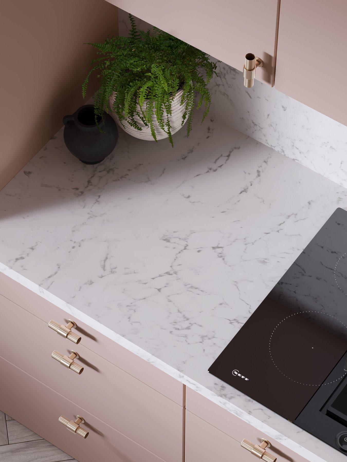 WilsonArt Omega Modern Tuscany Marble Upstand Squ