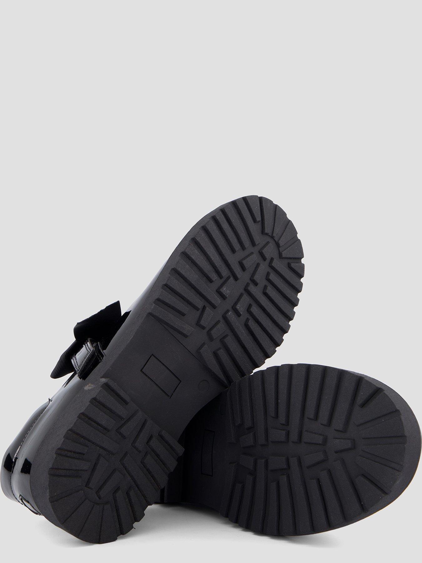 Image 5 of 8 of The Very Collection Older Girls Chloe Mary Jane Bow Patent School Shoes - Black