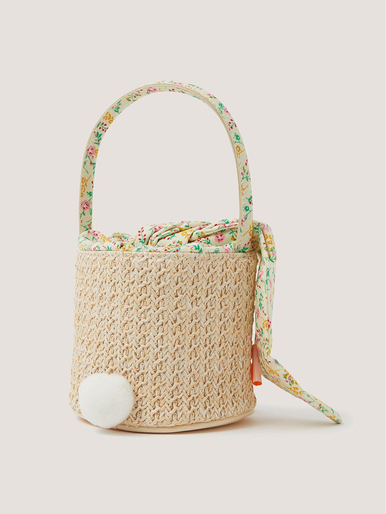 Image 2 of 4 of Monsoon Girls Flopsy Bunny Ears Basket - Multi