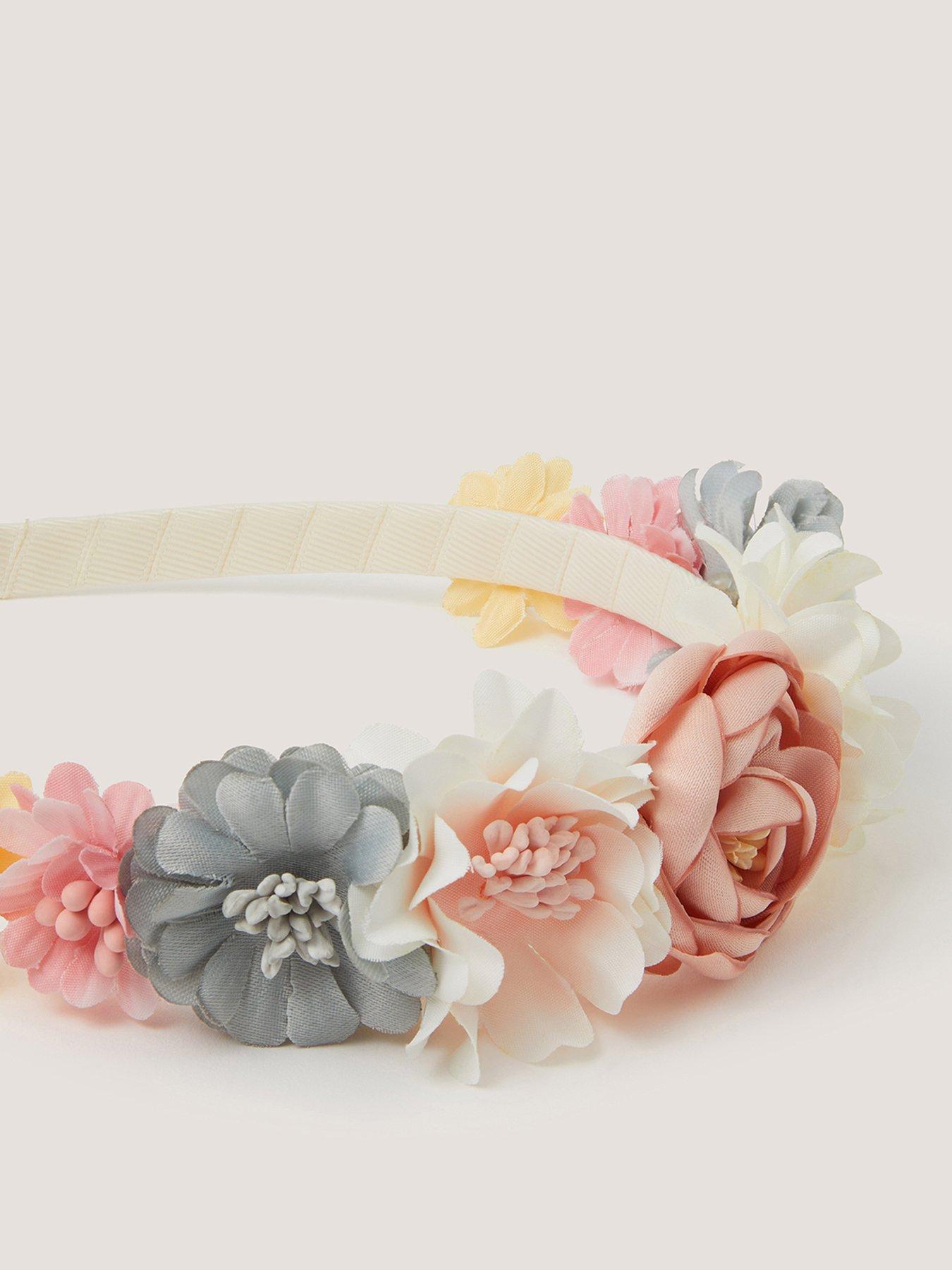 Image 2 of 2 of Monsoon Girls Botanical Flower Aliceband - Multi
