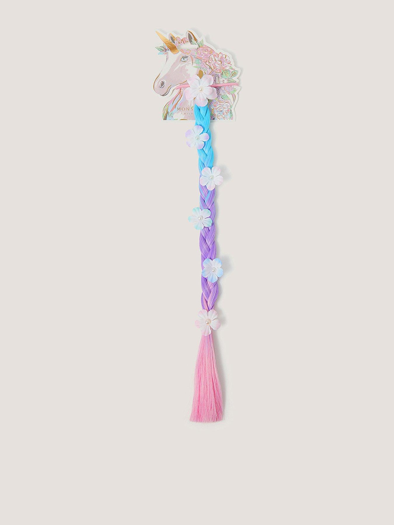 Monsoon Girls Unicorn Faux Hair Pony - Multi