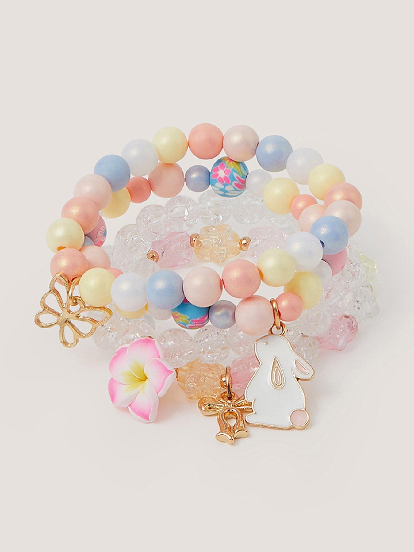 Image 1 of 4 of Monsoon Girls 4 Pack Easter Bracelets - Multi