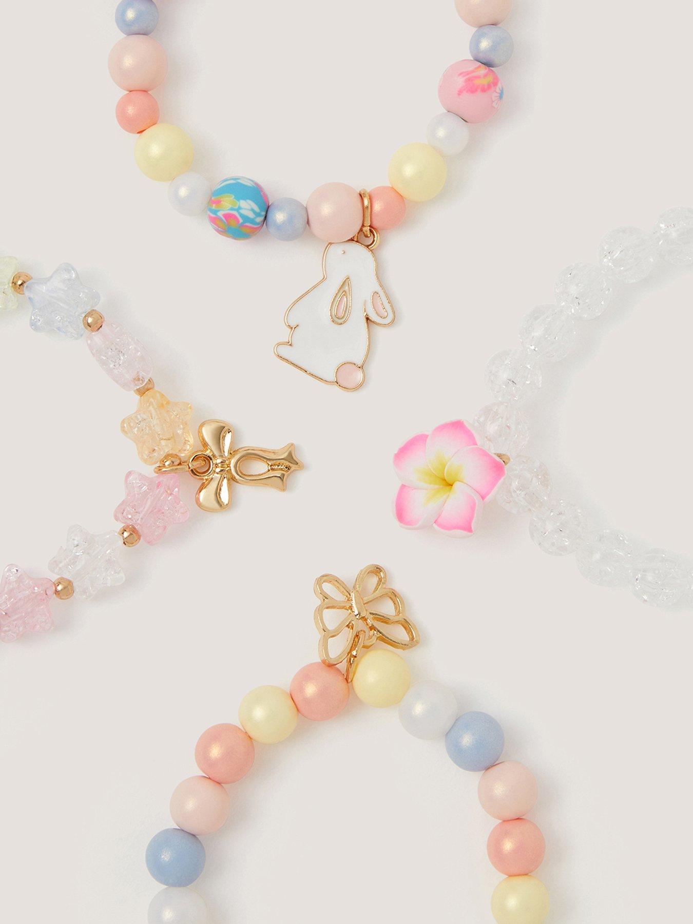 Image 2 of 4 of Monsoon Girls 4 Pack Easter Bracelets - Multi