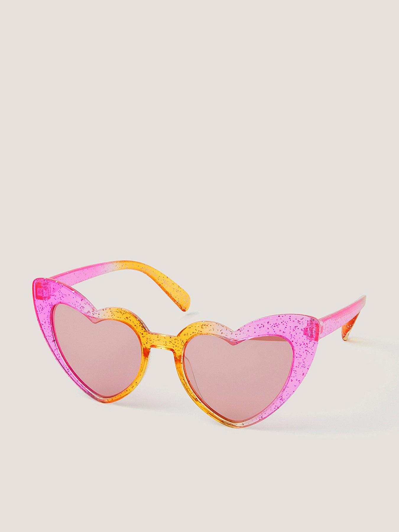 Image 1 of 2 of Monsoon Girls Sunset Heart Sunglasses - Multi