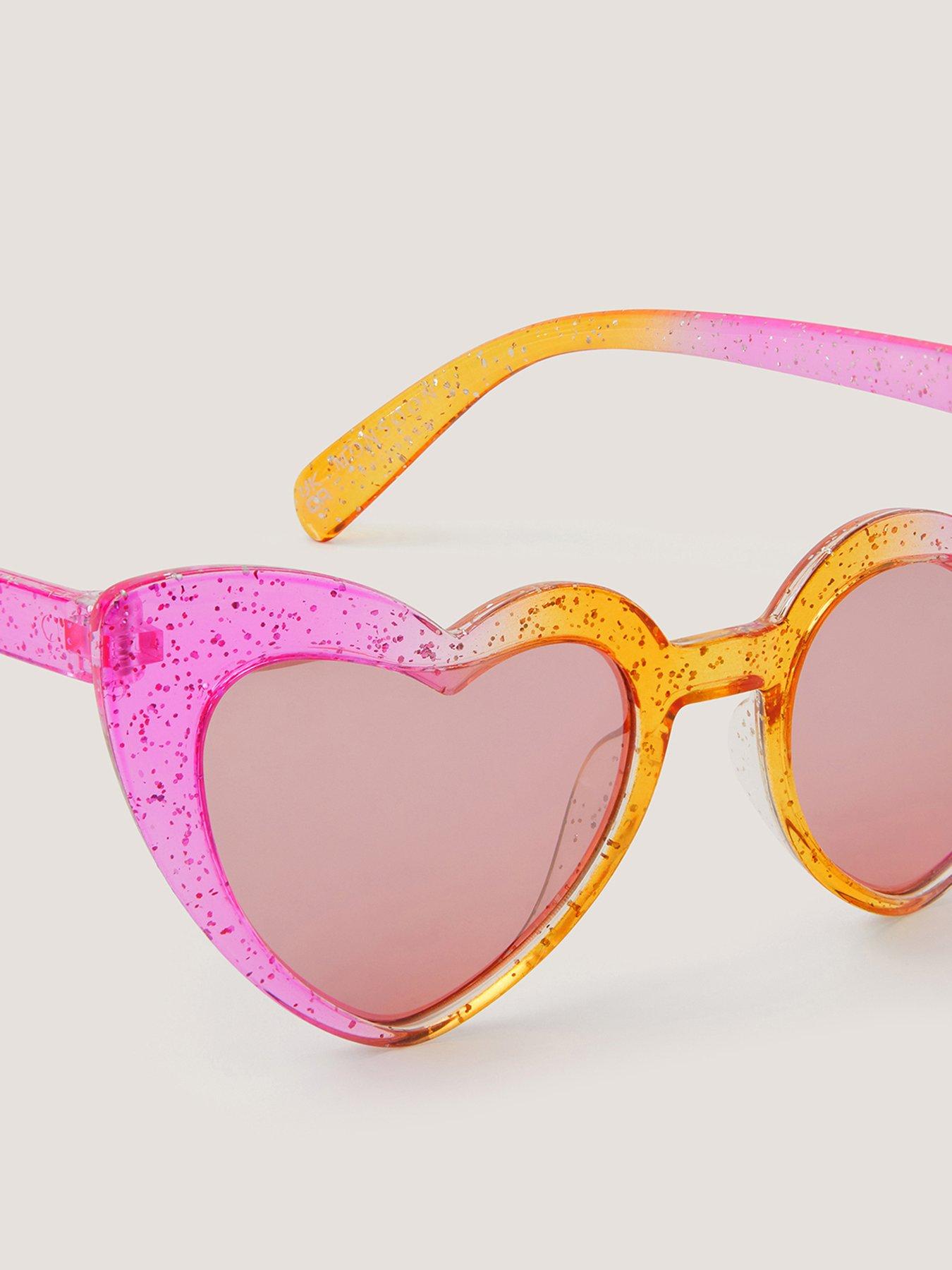 Image 2 of 2 of Monsoon Girls Sunset Heart Sunglasses - Multi