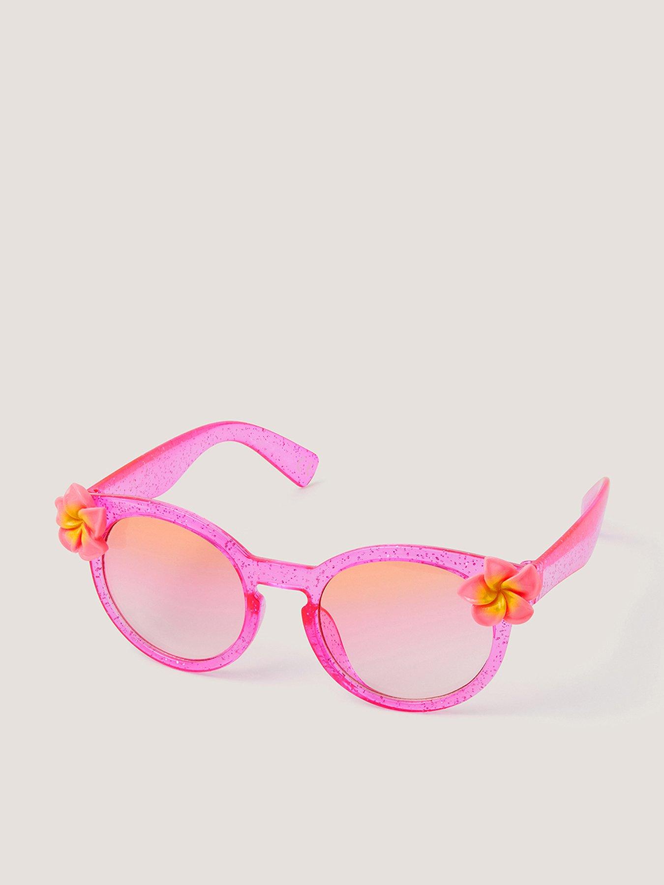 Image 1 of 2 of Monsoon Girls Hibiscus Pink Sunglasses - Pink